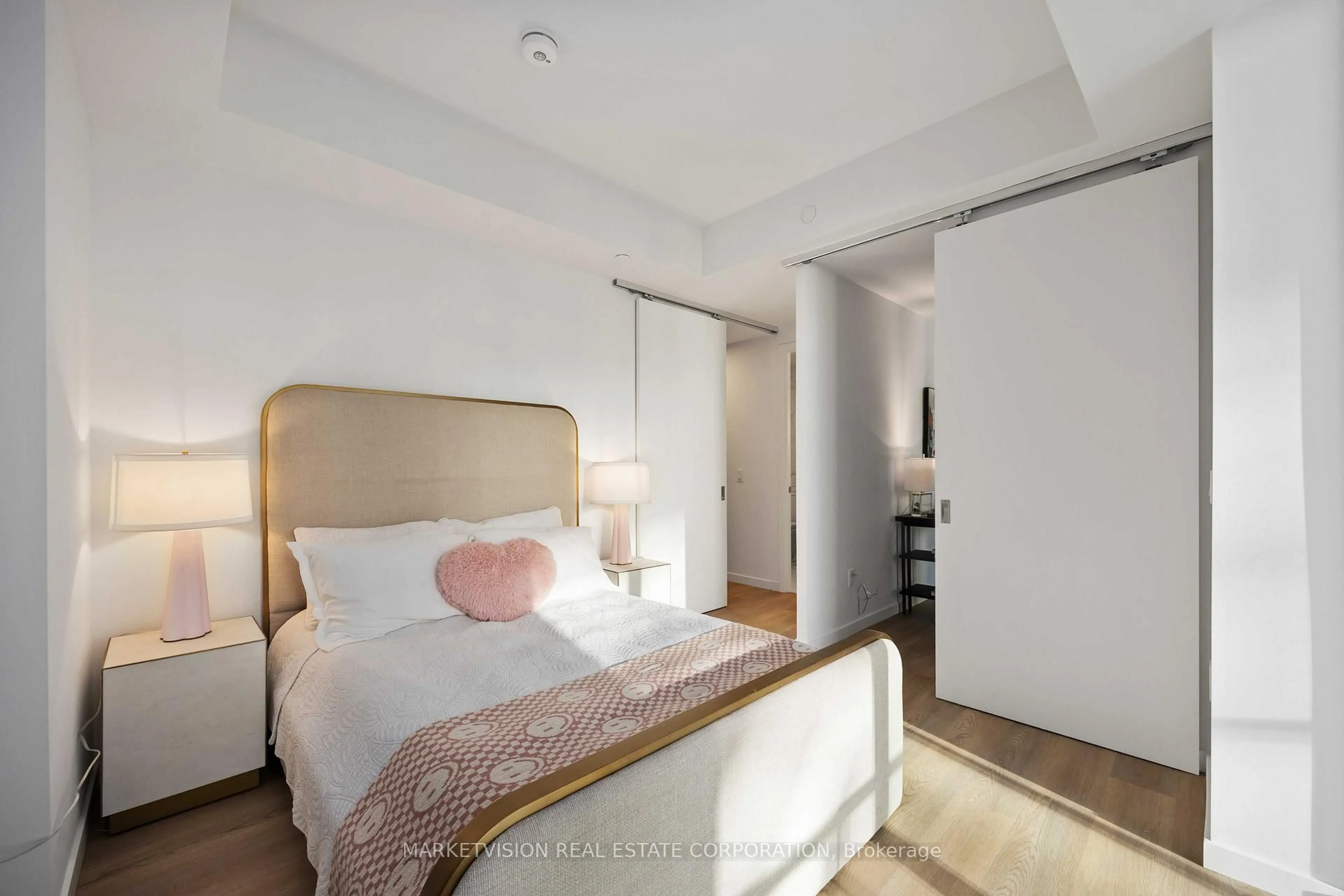 Bedroom with bed, unknown for 689 The Queensway #604, Toronto Ontario M8Y 1L1