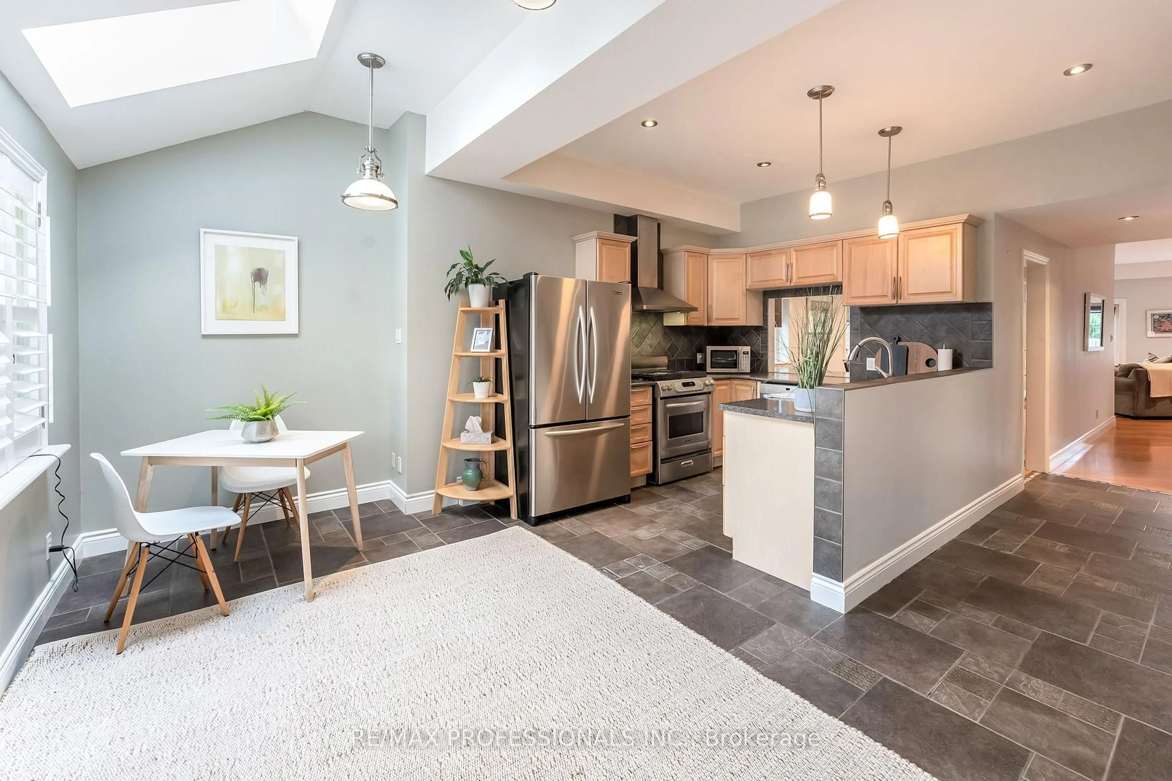 Open concept kitchen, ceramic/tile floor for 37 Lavinia Ave, Toronto Ontario M6S 3H9