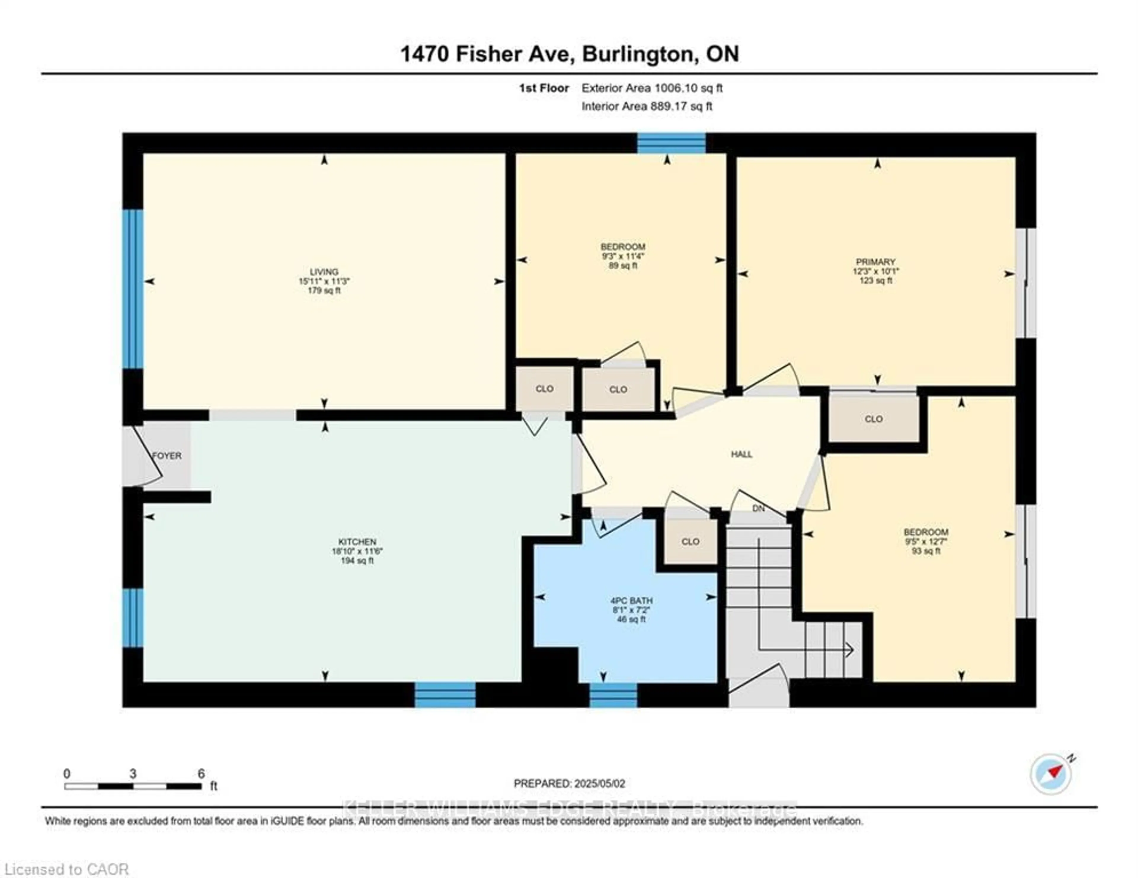 Floor plan for 1470 Fisher Ave, Burlington Ontario L7P 2L8