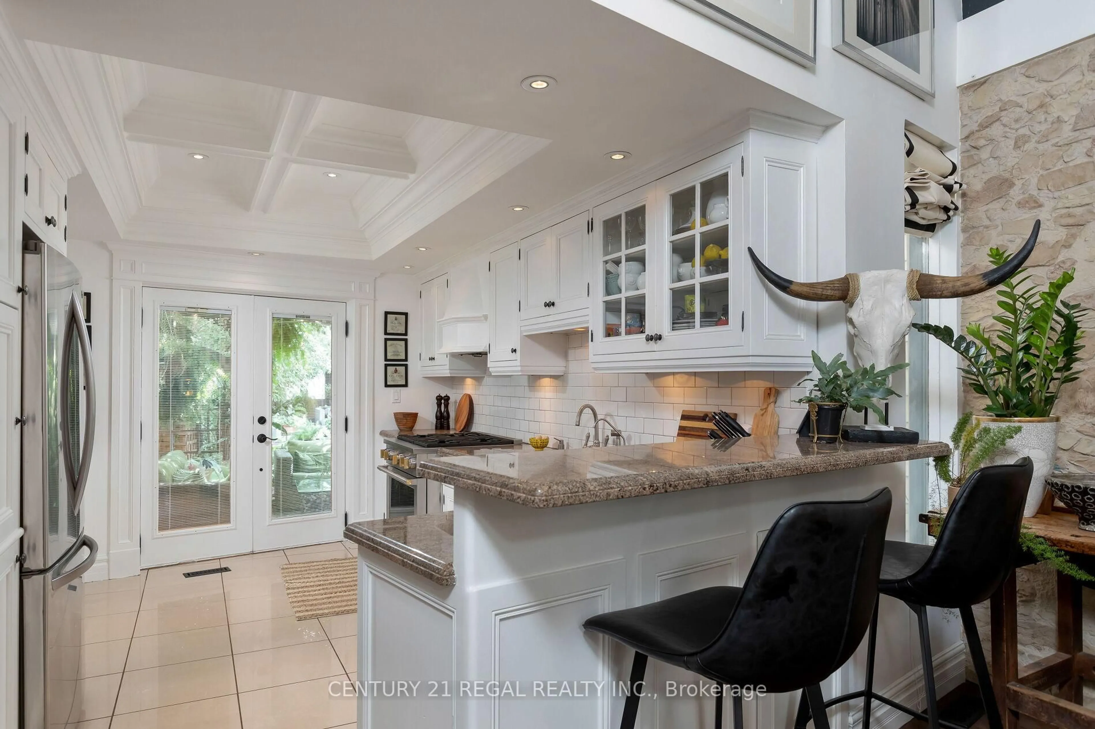 Contemporary kitchen, ceramic/tile floor for 723 Durie St, Toronto Ontario M6S 3H4