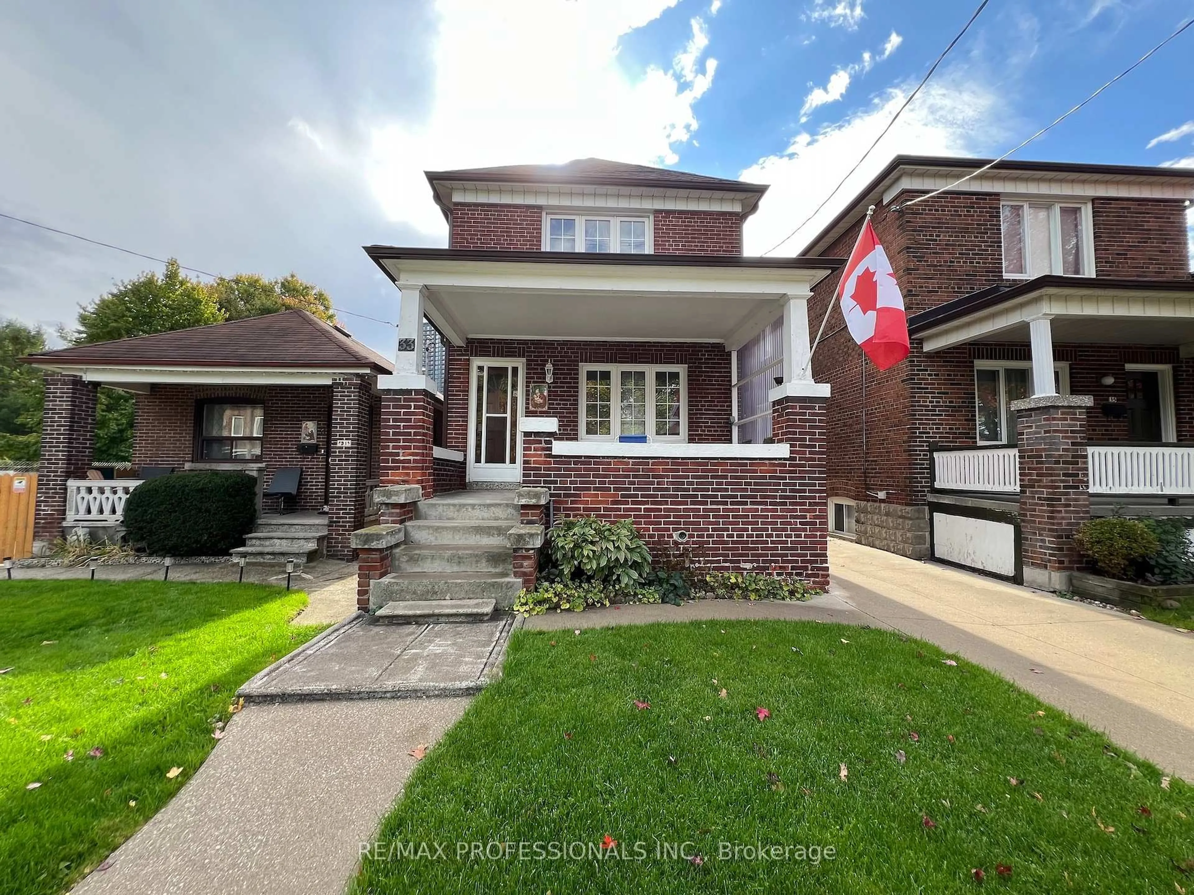 Home with brick exterior material, street for 33 Chandos Ave, Toronto Ontario M6H 2E6