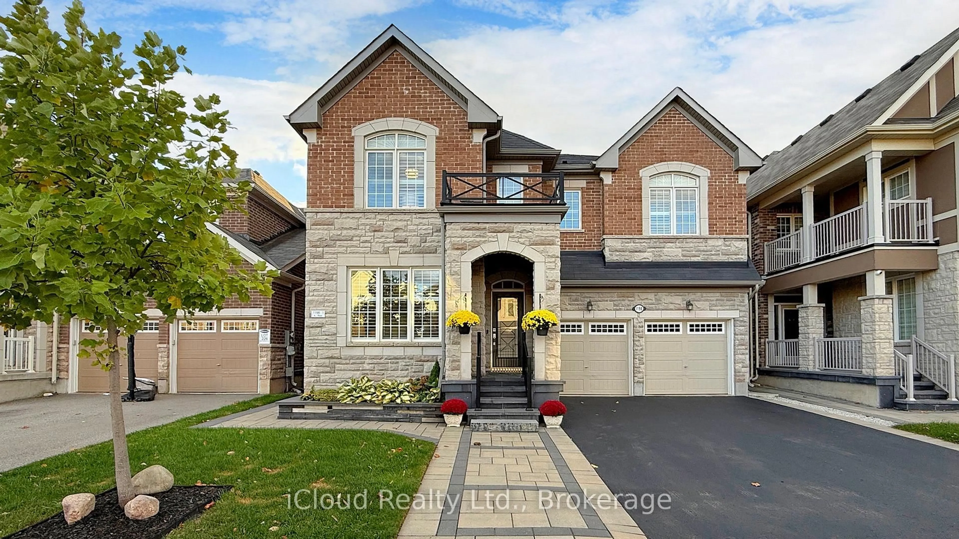 Home with brick exterior material, street for 1198 McEachern Crt, Milton Ontario L9E 1E4