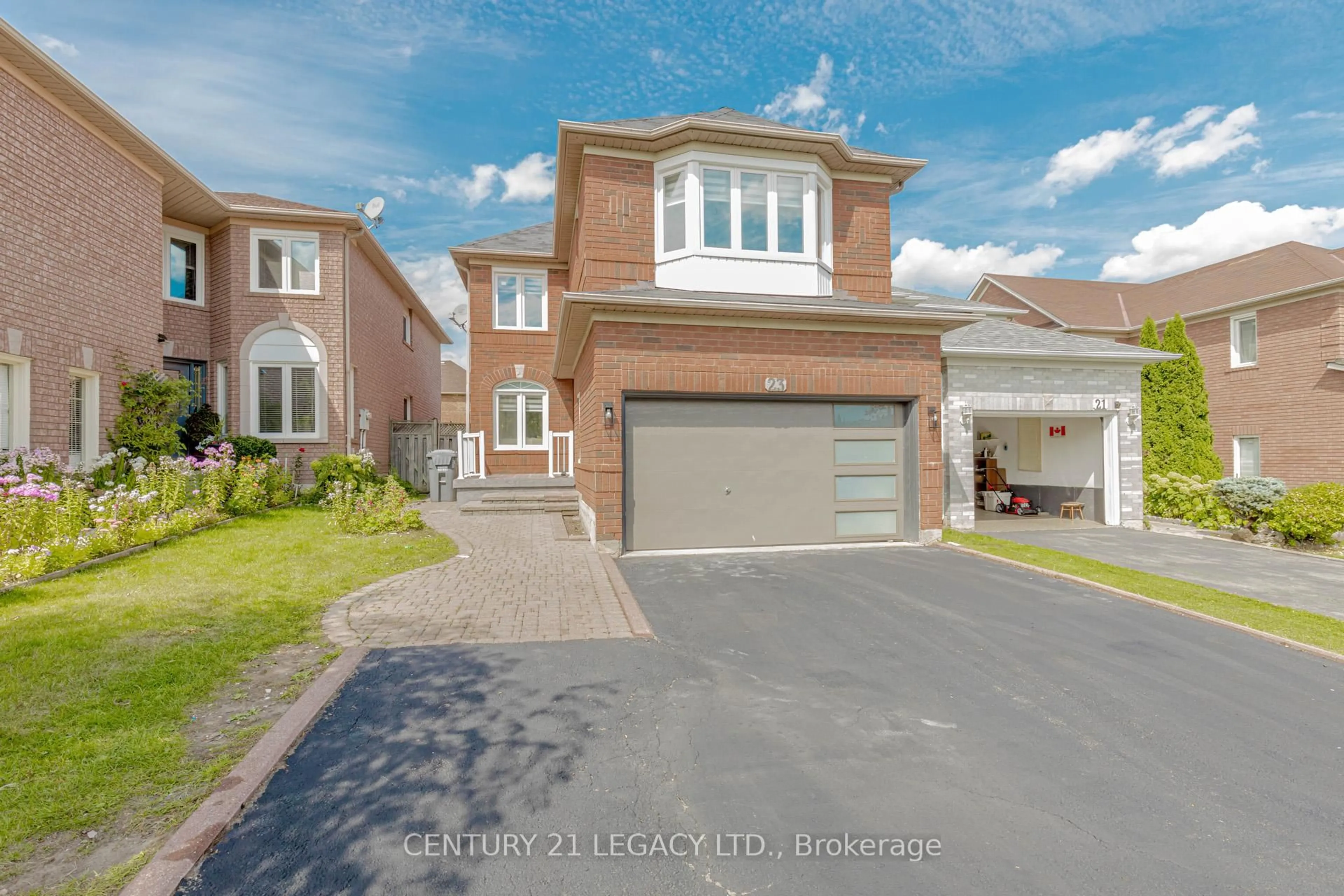 Home with brick exterior material, street for 23 Alaskan Summit Crt, Brampton Ontario L6R 1P1