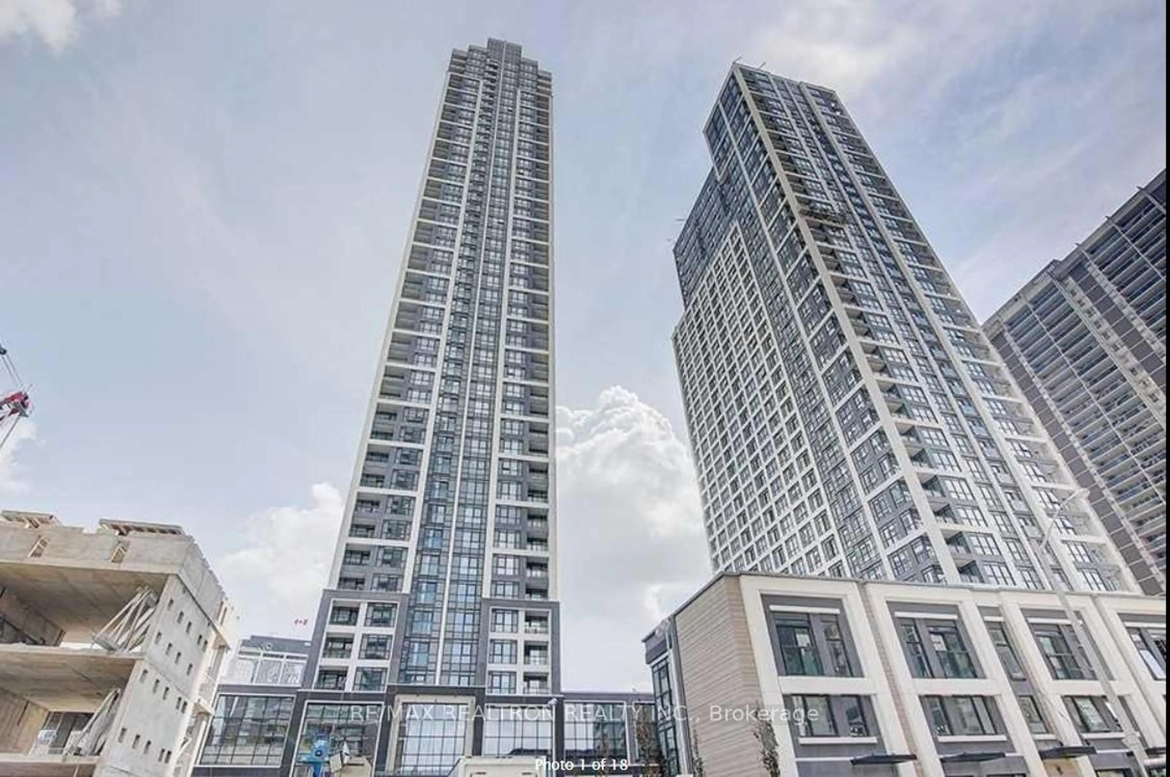 A pic from outside/outdoor area/front of a property/back of a property/a pic from drone, city buildings view from balcony for 7 Mabelle Ave #4010, Toronto Ontario M9A 0C9