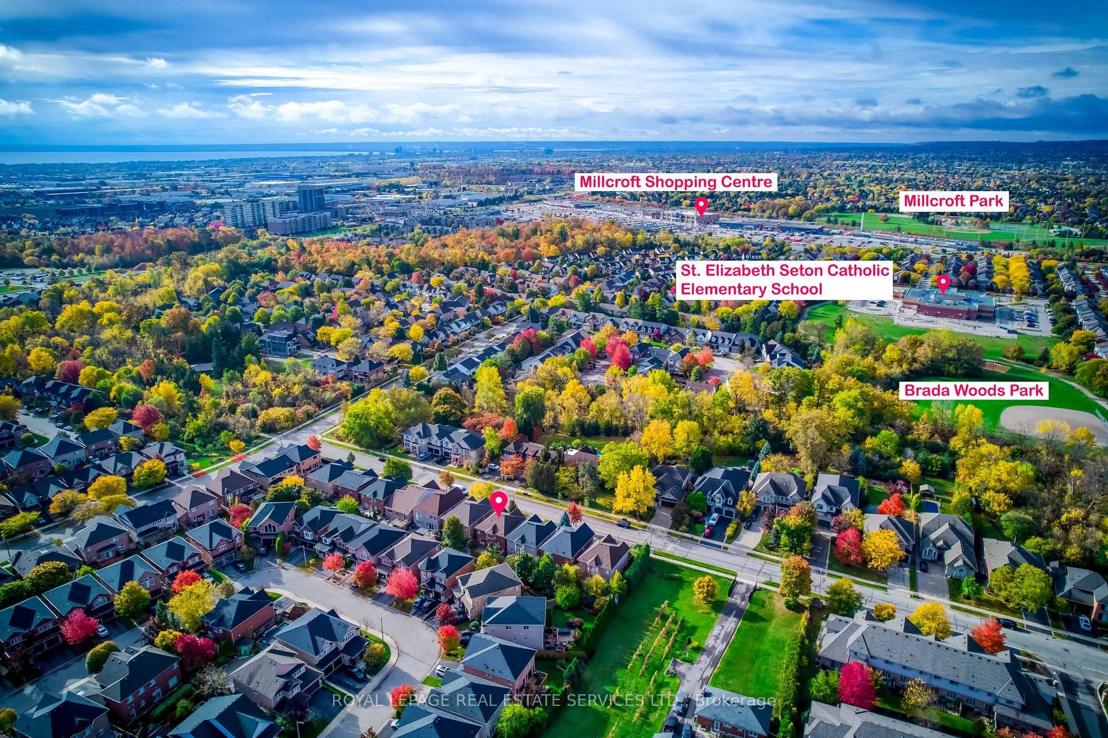 A pic from outside/outdoor area/front of a property/back of a property/a pic from drone, street for 2151 Orchard Rd, Burlington Ontario L7L 7K6