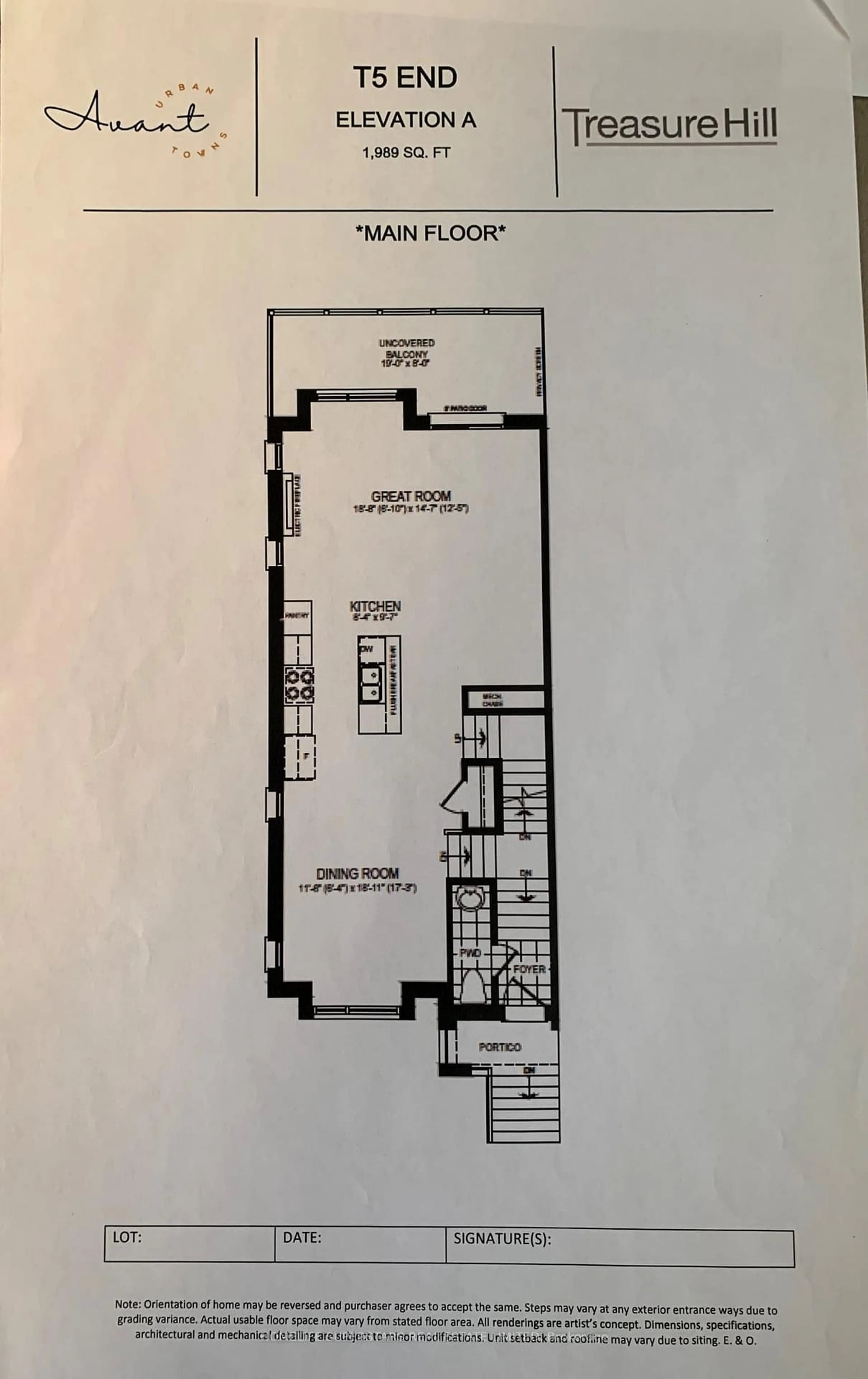 Floor plan for 154 Landsbridge St, Caledon Ontario L7E 2C8