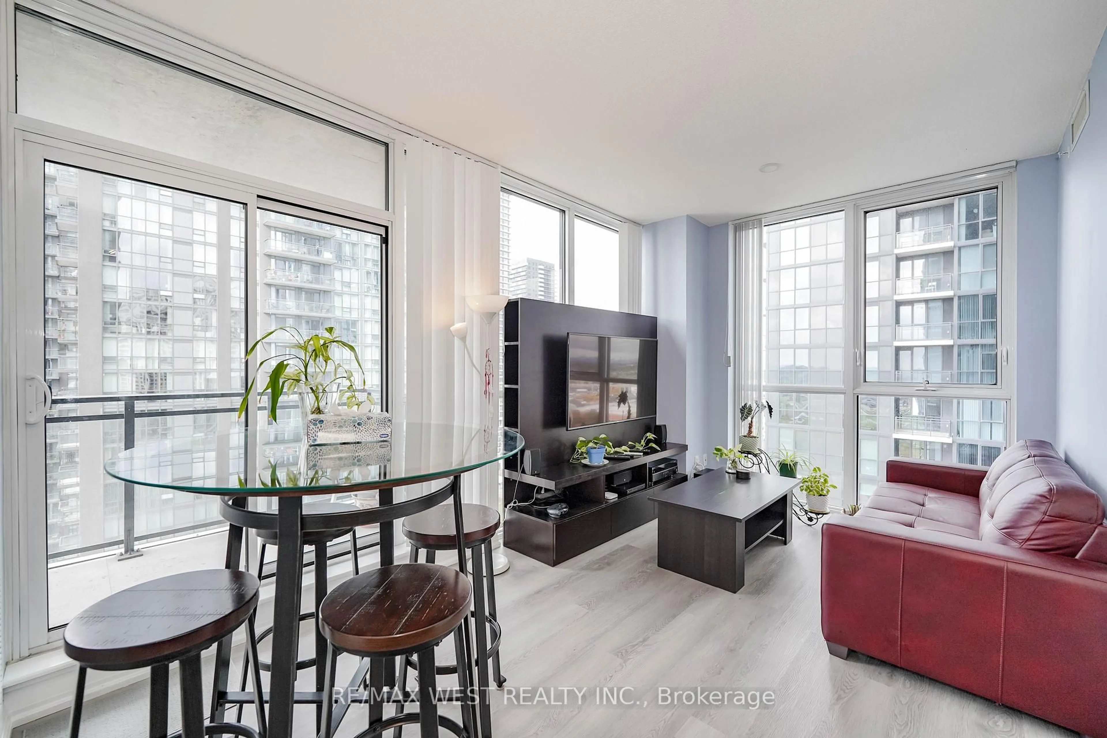 Living room with furniture, unknown for 75 Eglinton Ave #1209, Mississauga Ontario L5R 0E5