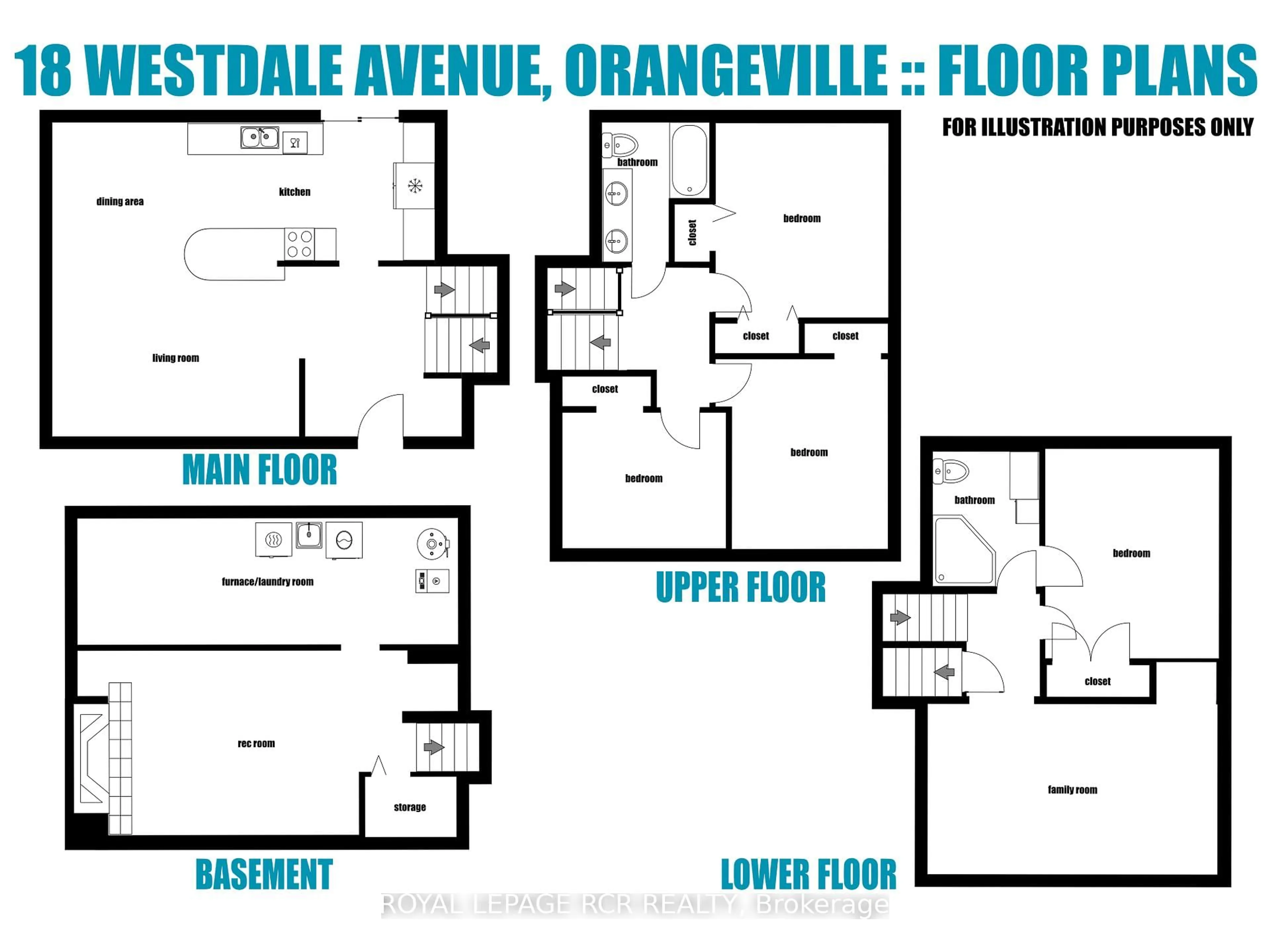 Floor plan for 18 Westdale Ave, Orangeville Ontario L9W 1B7