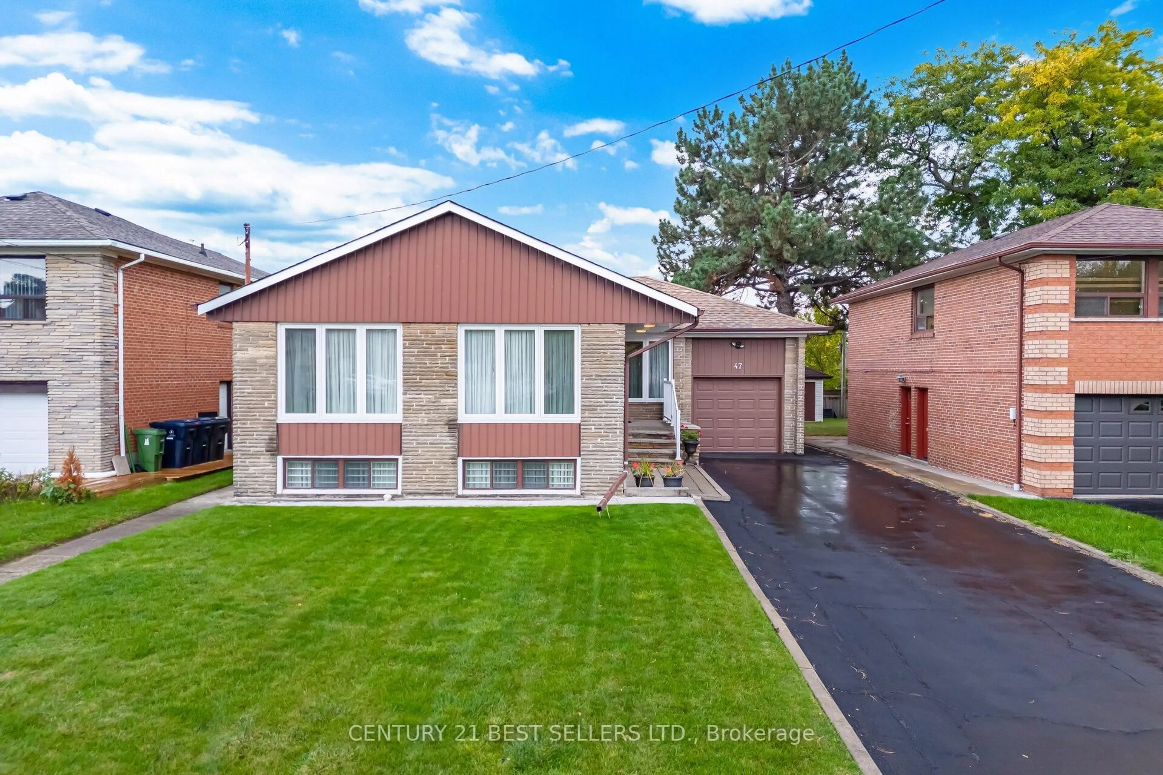 Home with brick exterior material, street for 47 Wenderly Dr, Toronto Ontario M6B 2P1