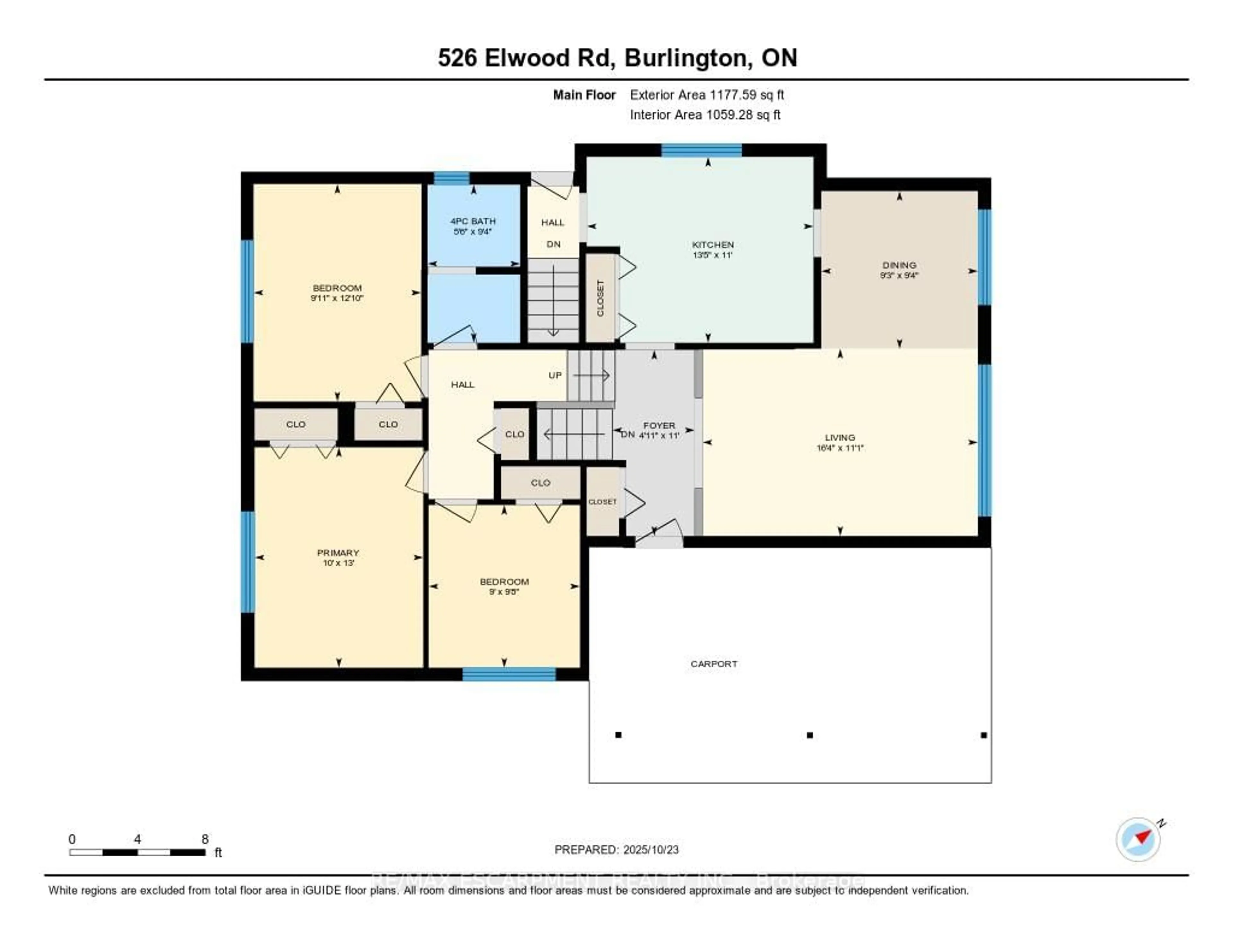 Floor plan for 526 Elwood Rd, Burlington Ontario L7N 3C7