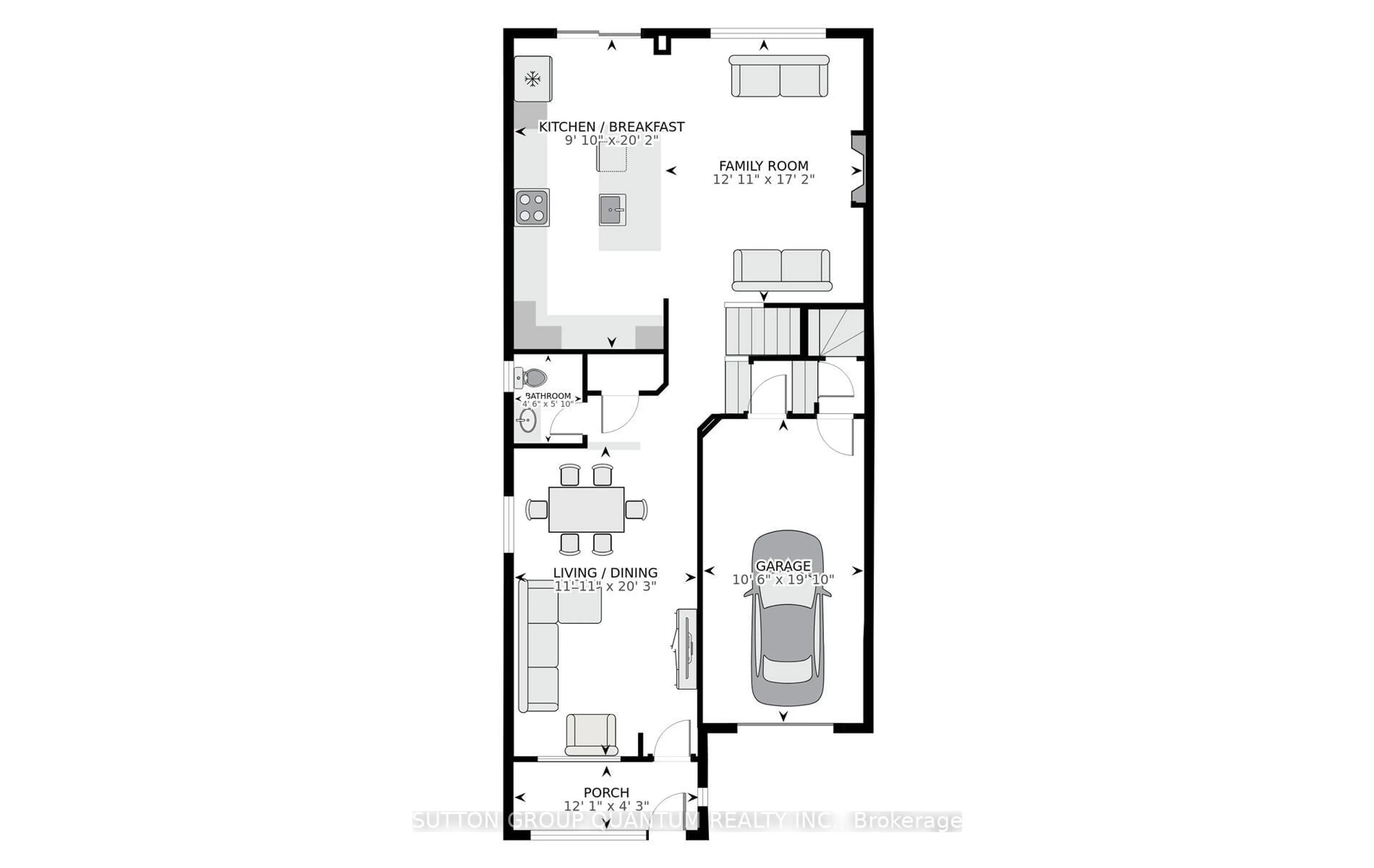 Floor plan for 161 Mccready Dr, Milton Ontario L9T 0V2