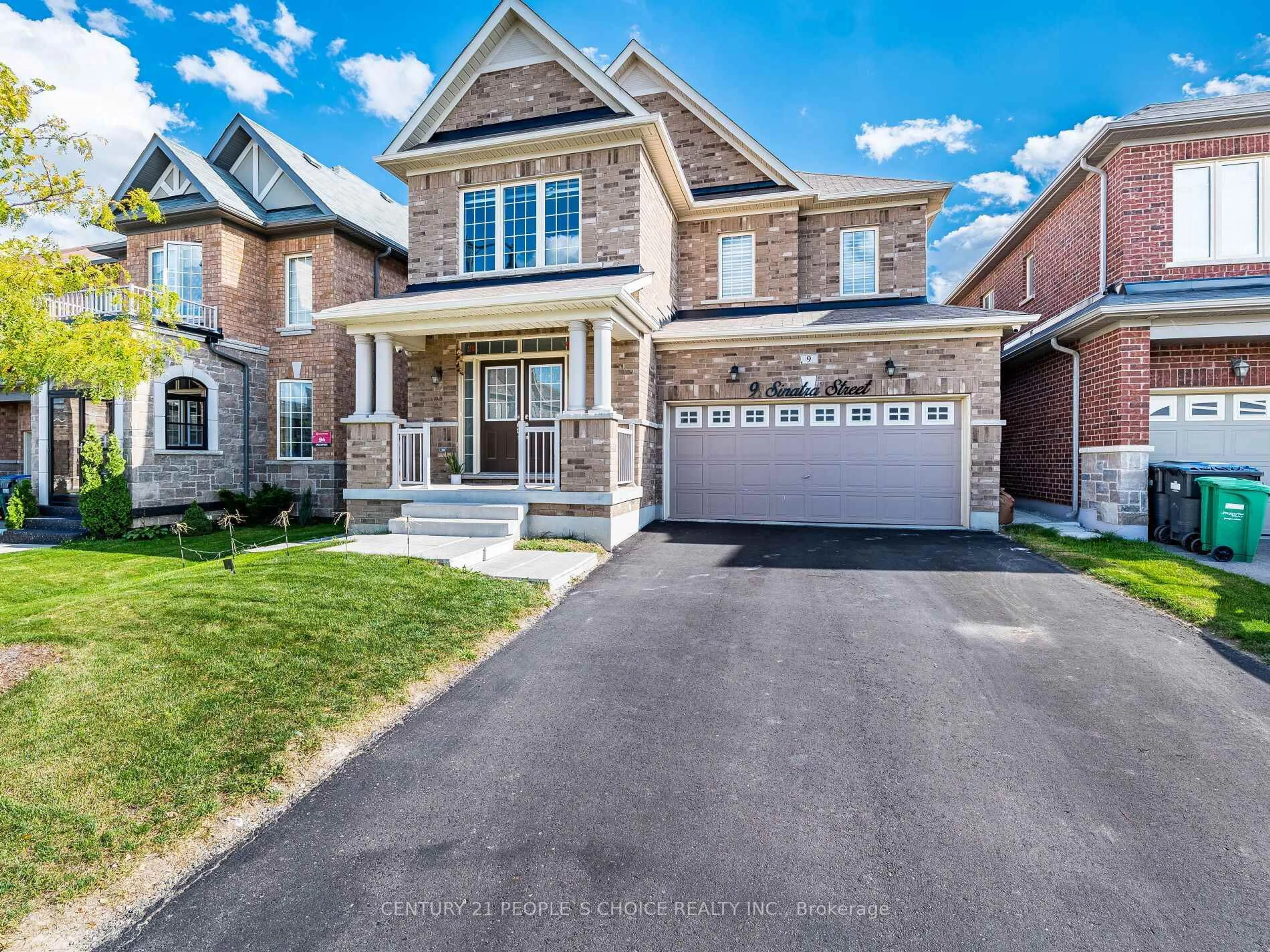 Home with brick exterior material, street for 9 Sinatra St, Brampton Ontario L6R 4B1
