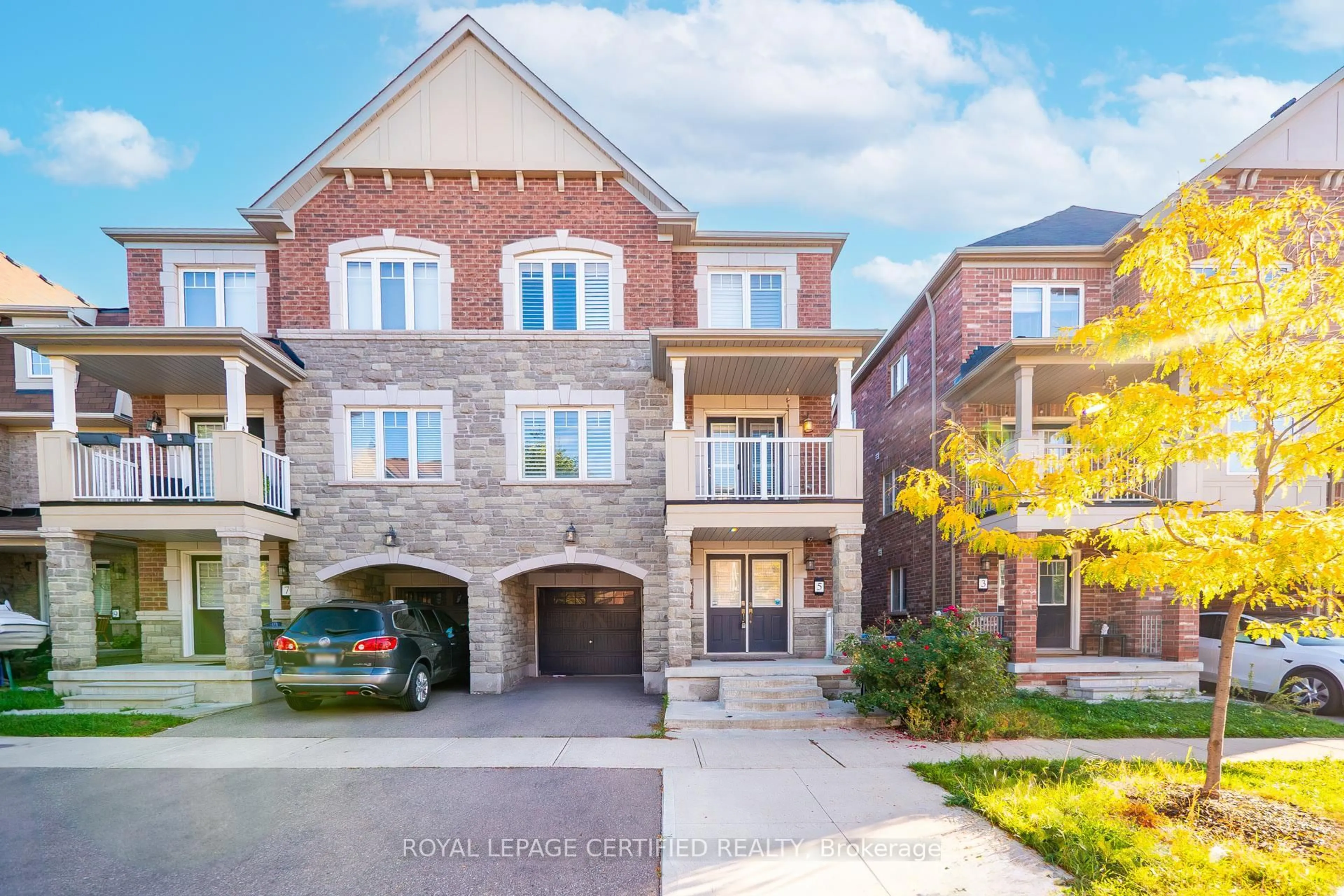 Home with brick exterior material, street for 5 Francesco St, Brampton Ontario L7A 4N7