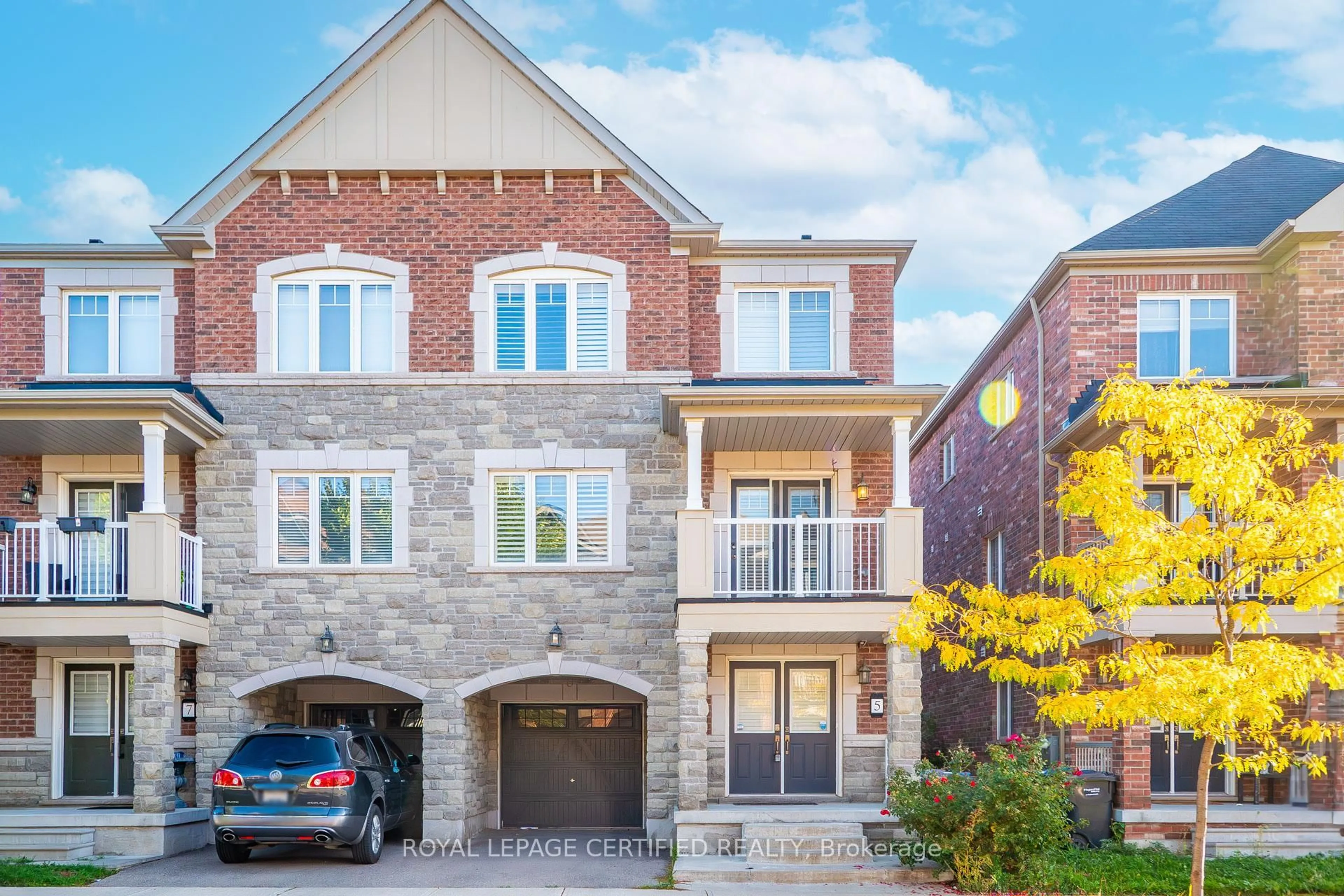 Home with brick exterior material, street for 5 Francesco St, Brampton Ontario L7A 4N7