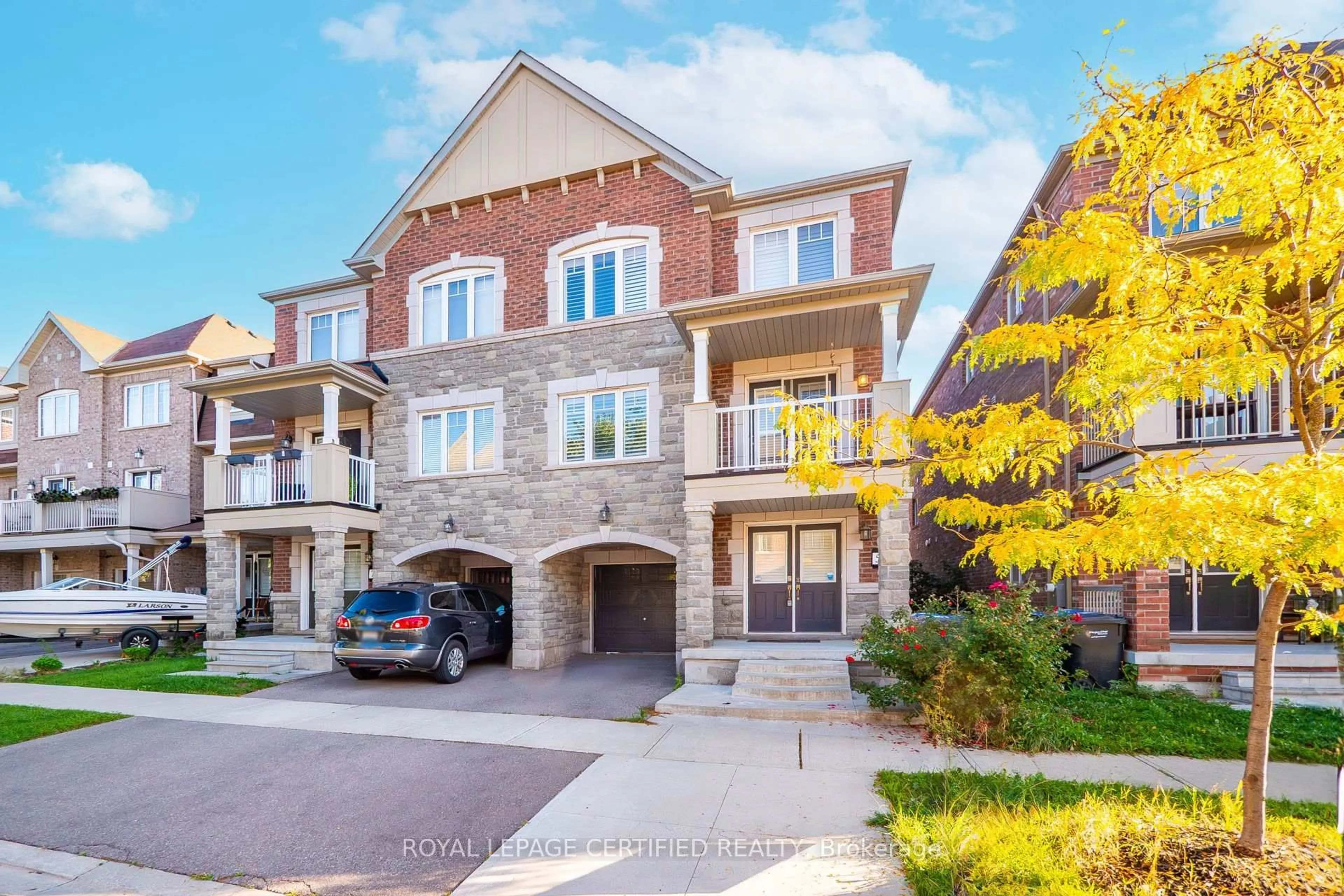 Home with brick exterior material, street for 5 Francesco St, Brampton Ontario L7A 4N7