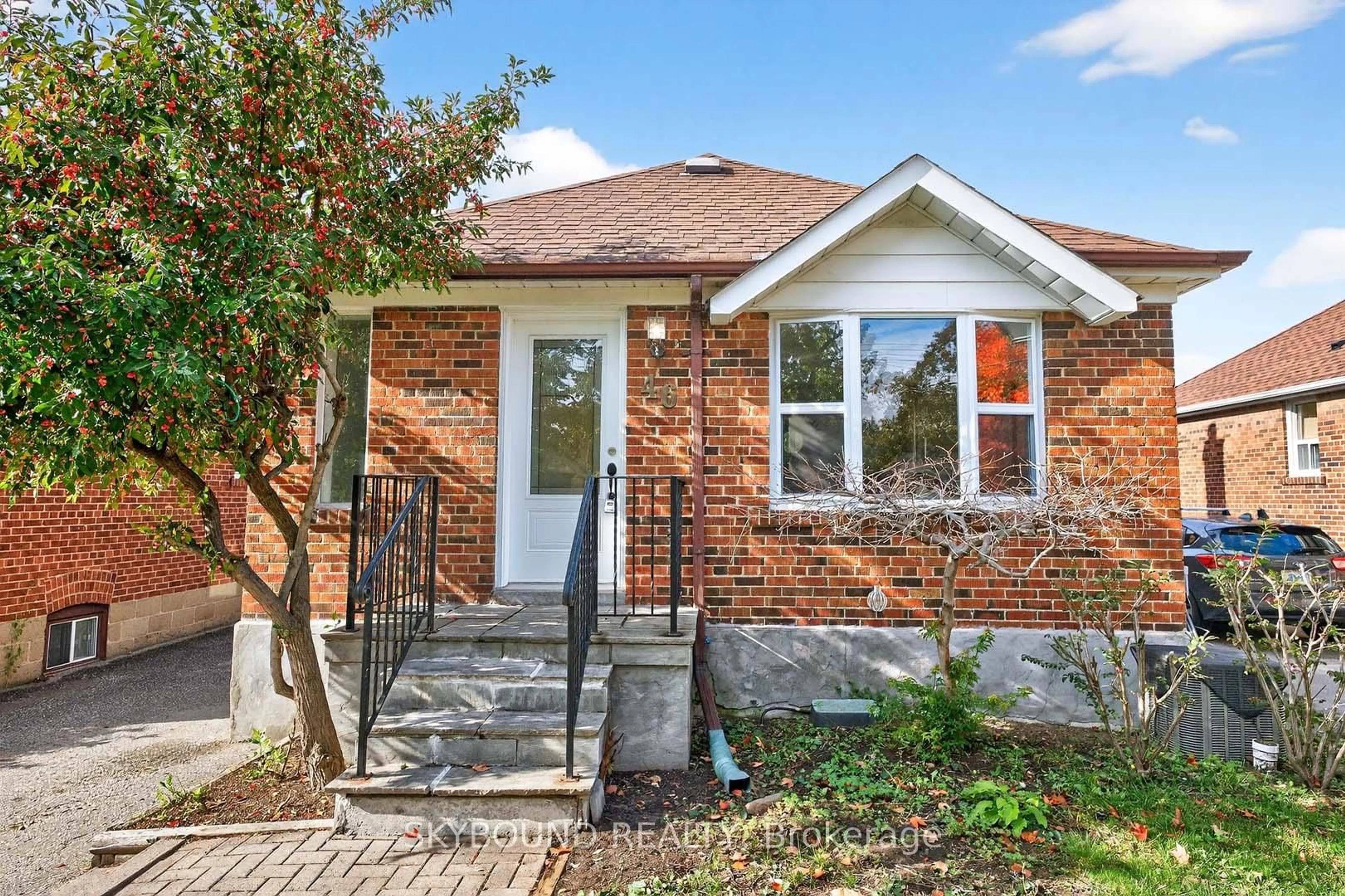 Home with brick exterior material, street for 46 Rothsay Ave, Toronto Ontario M8Z 4M3
