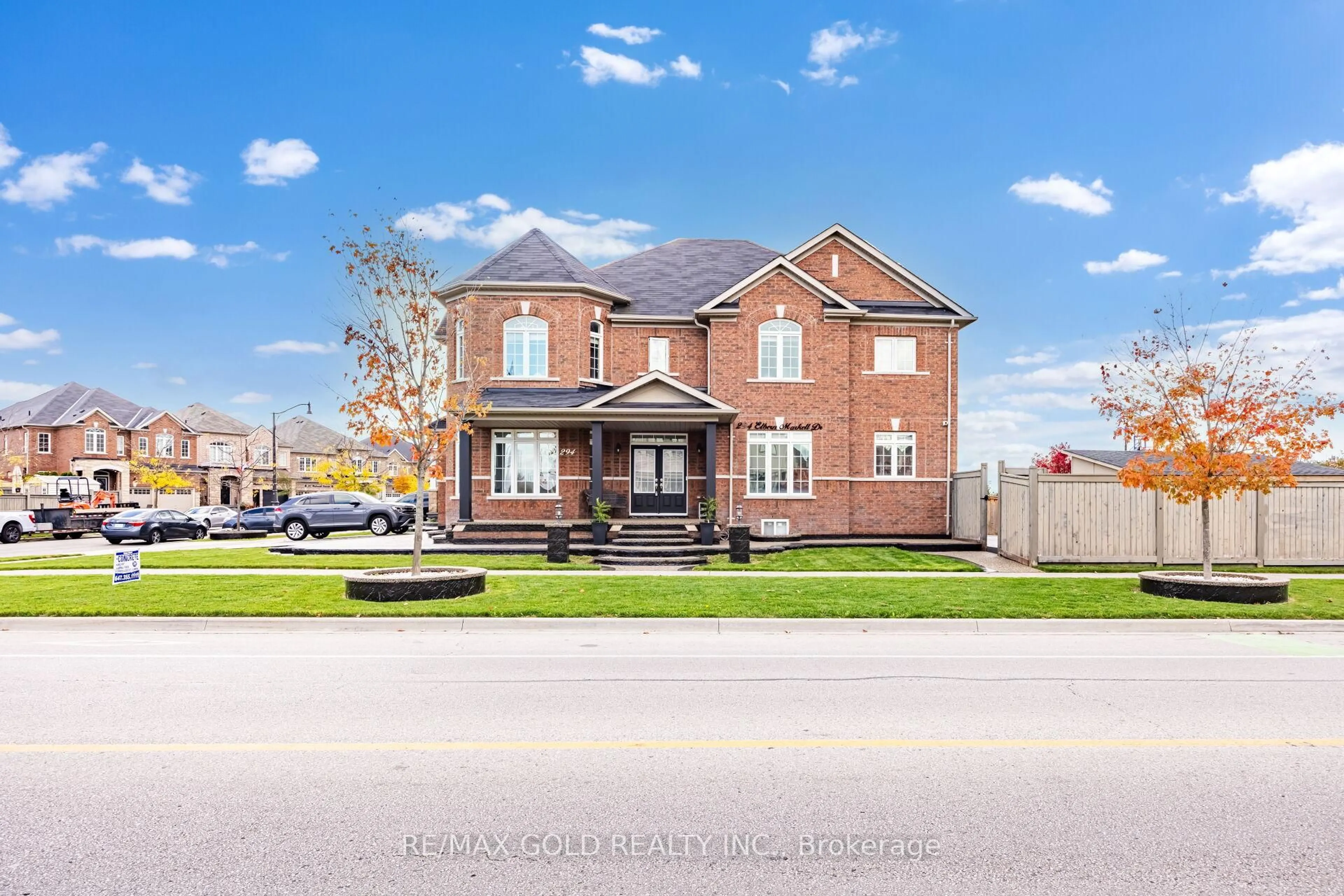 Home with brick exterior material, street for 294 Elbern Markell Dr, Brampton Ontario L6X 3C1
