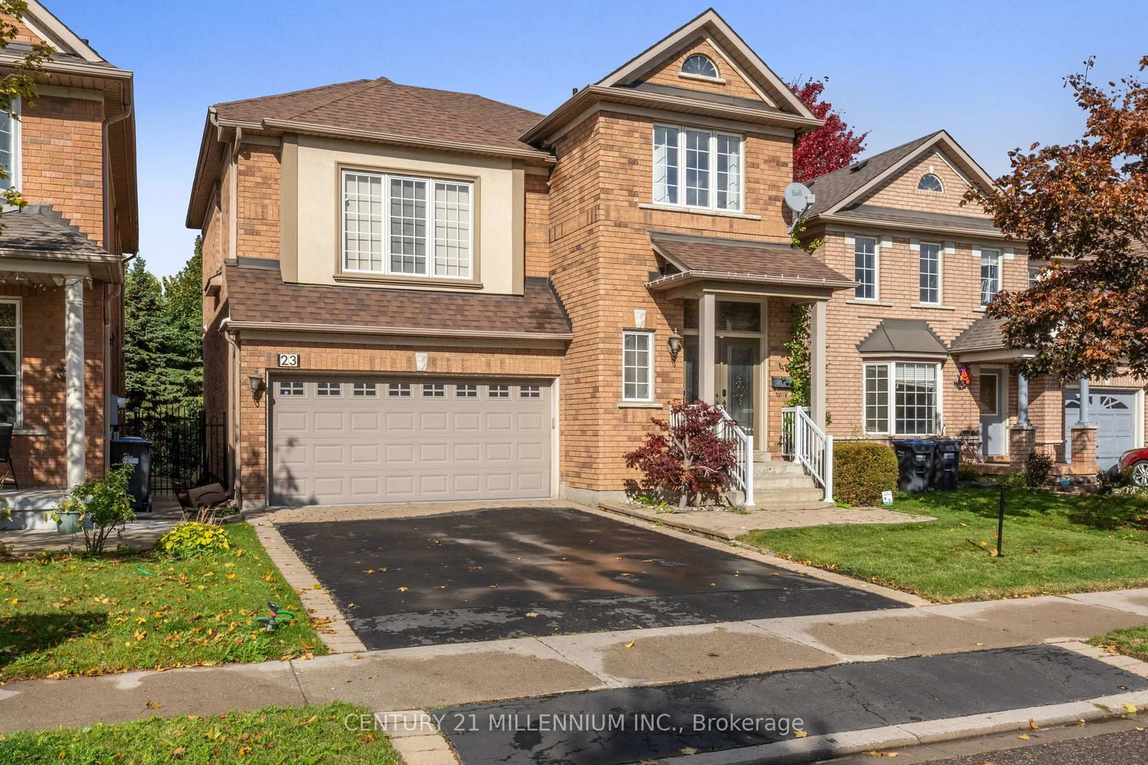 Home with brick exterior material, street for 23 Upper Highlands Dr, Brampton Ontario L6Z 4W1