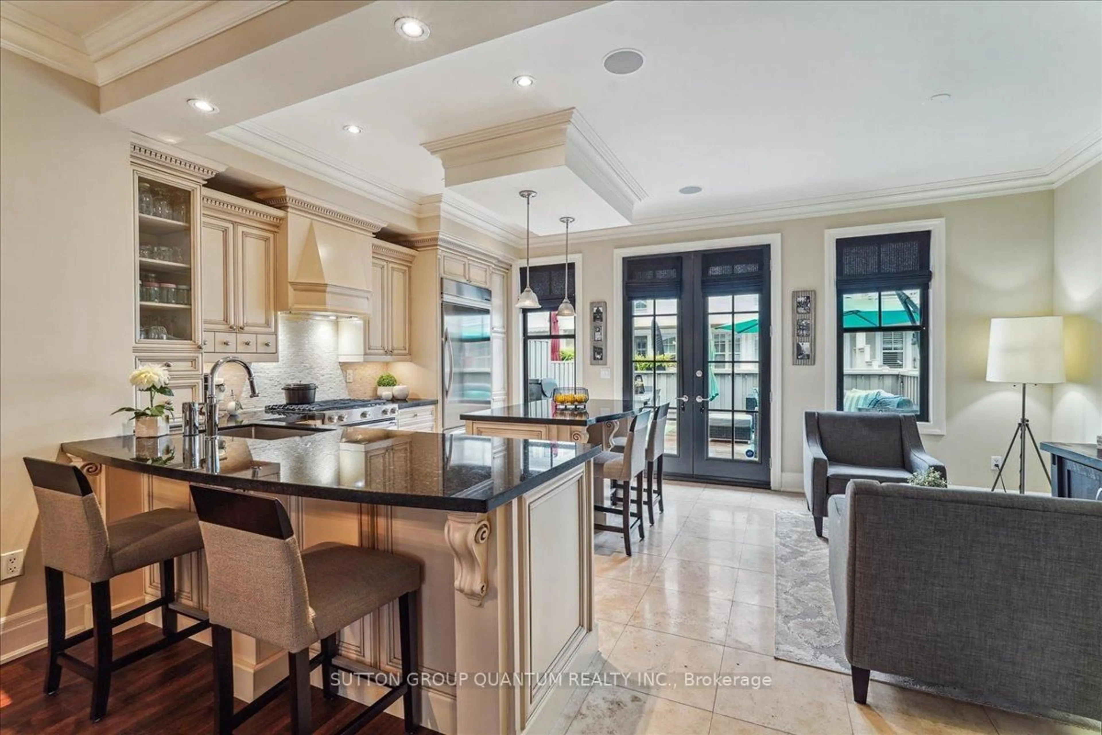 Open concept kitchen, ceramic/tile floor for 2378 Marine Dr, Oakville Ontario L6L 1C4
