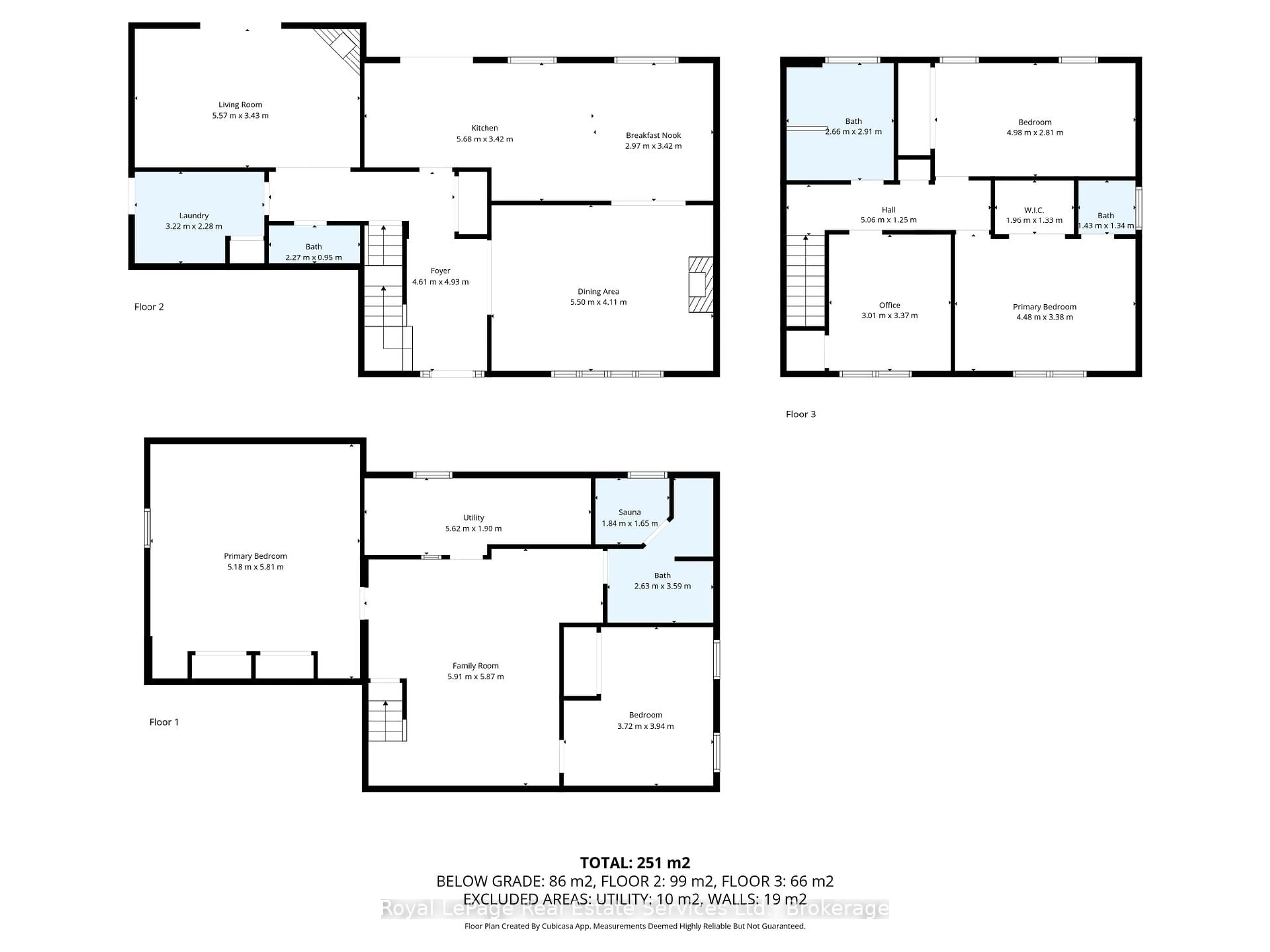 Floor plan for 2480 Waterford St, Oakville Ontario L6L 5E6