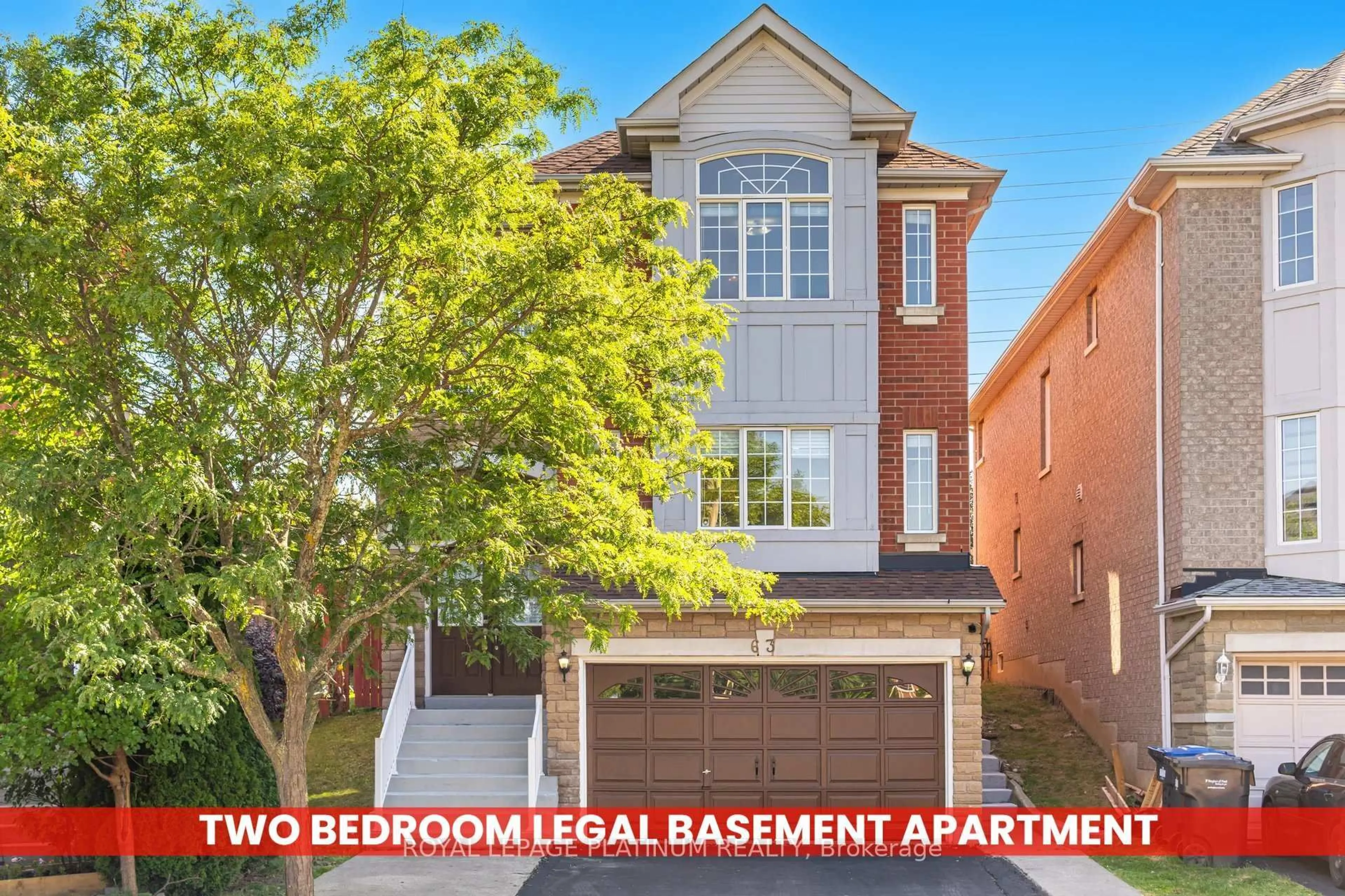 Home with brick exterior material, street for 63 Culture Cres, Brampton Ontario L6X 4X8