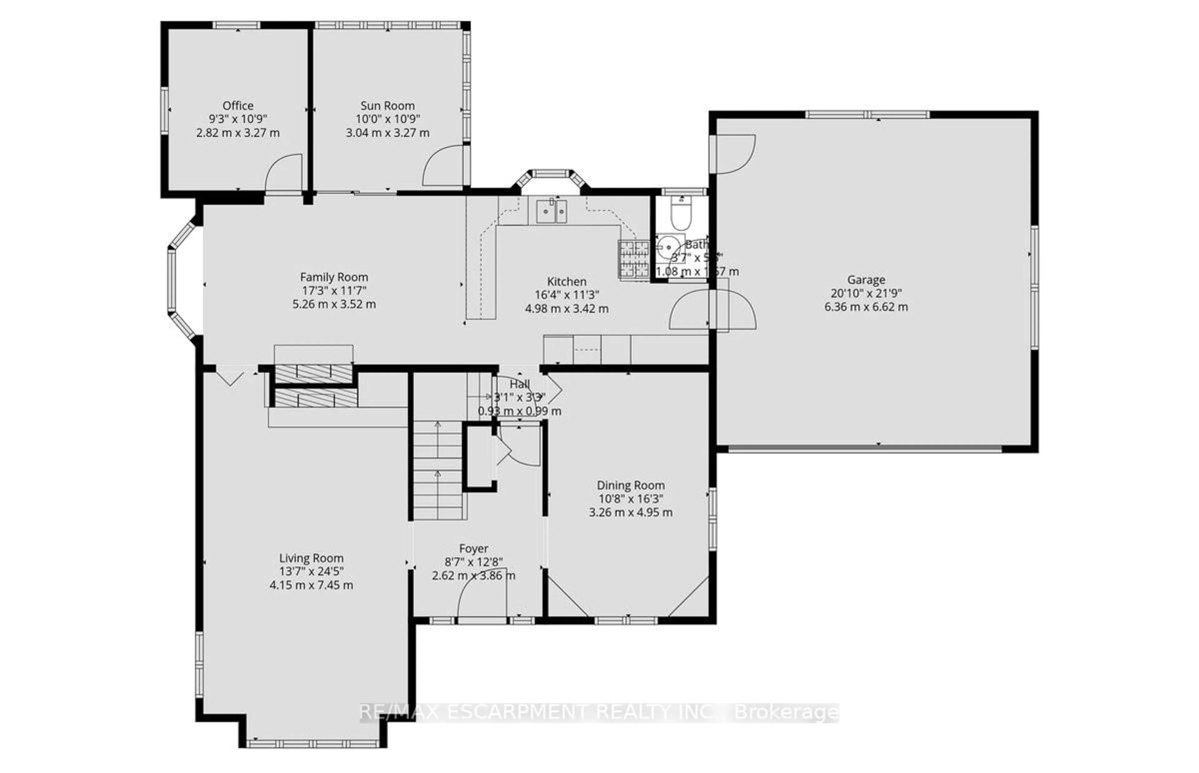 Floor plan for 222 STRATHCONA Dr, Burlington Ontario L7L 2C8