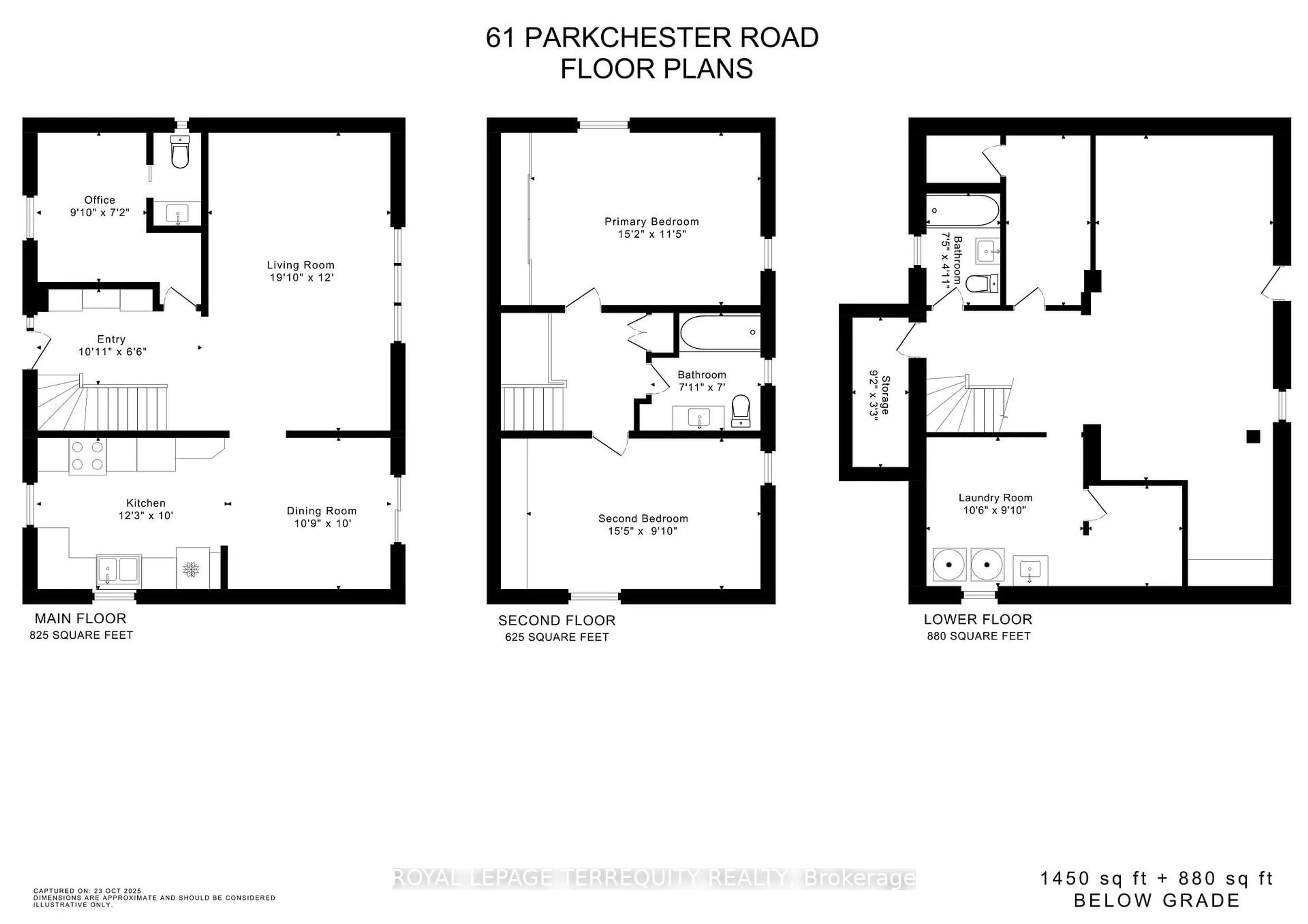 Floor plan for 61 Parkchester Rd, Toronto Ontario M6M 2S1
