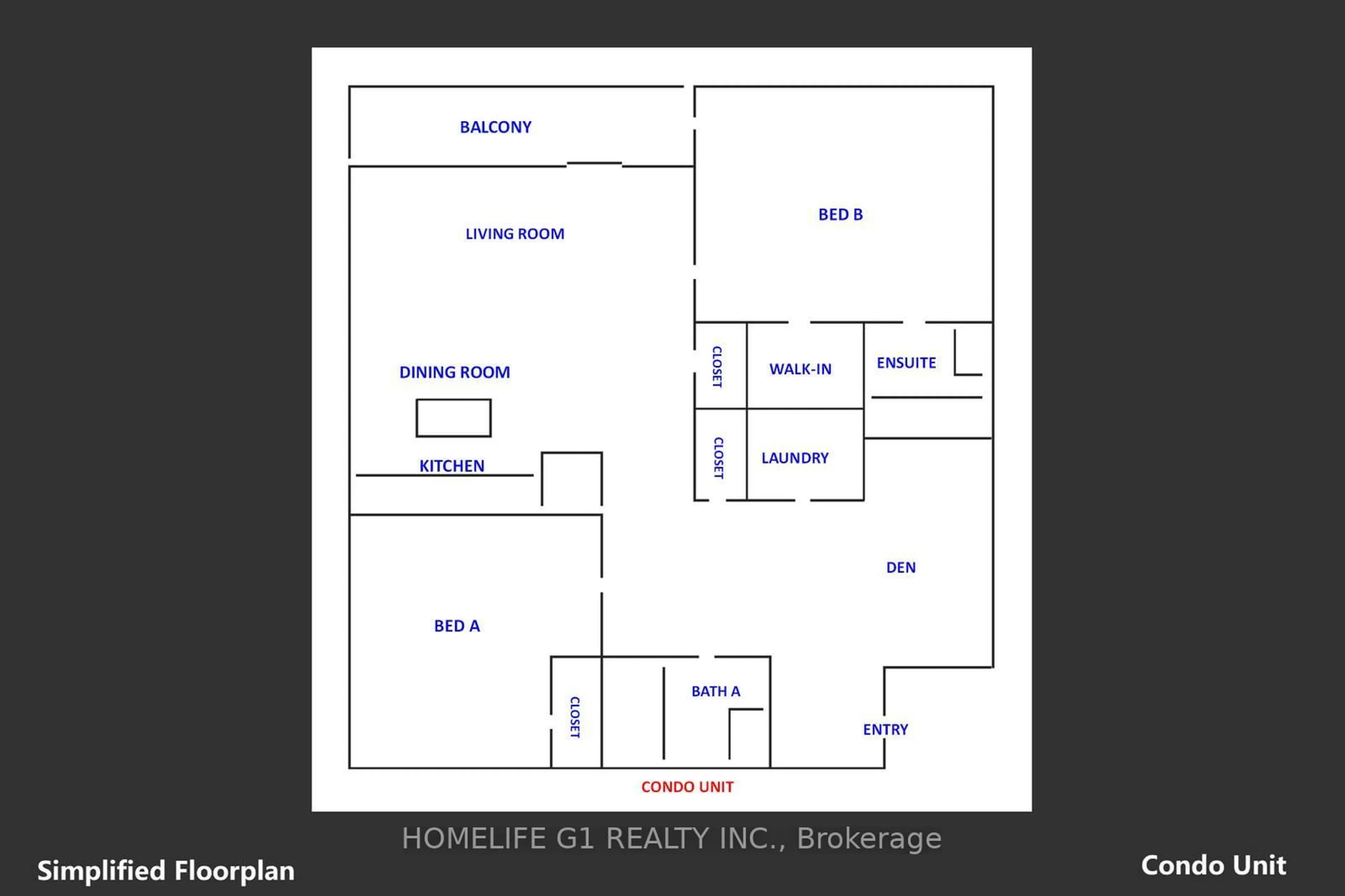 Floor plan for 2212 Lakeshore Blvd #8, Toronto Ontario M8V 0C2