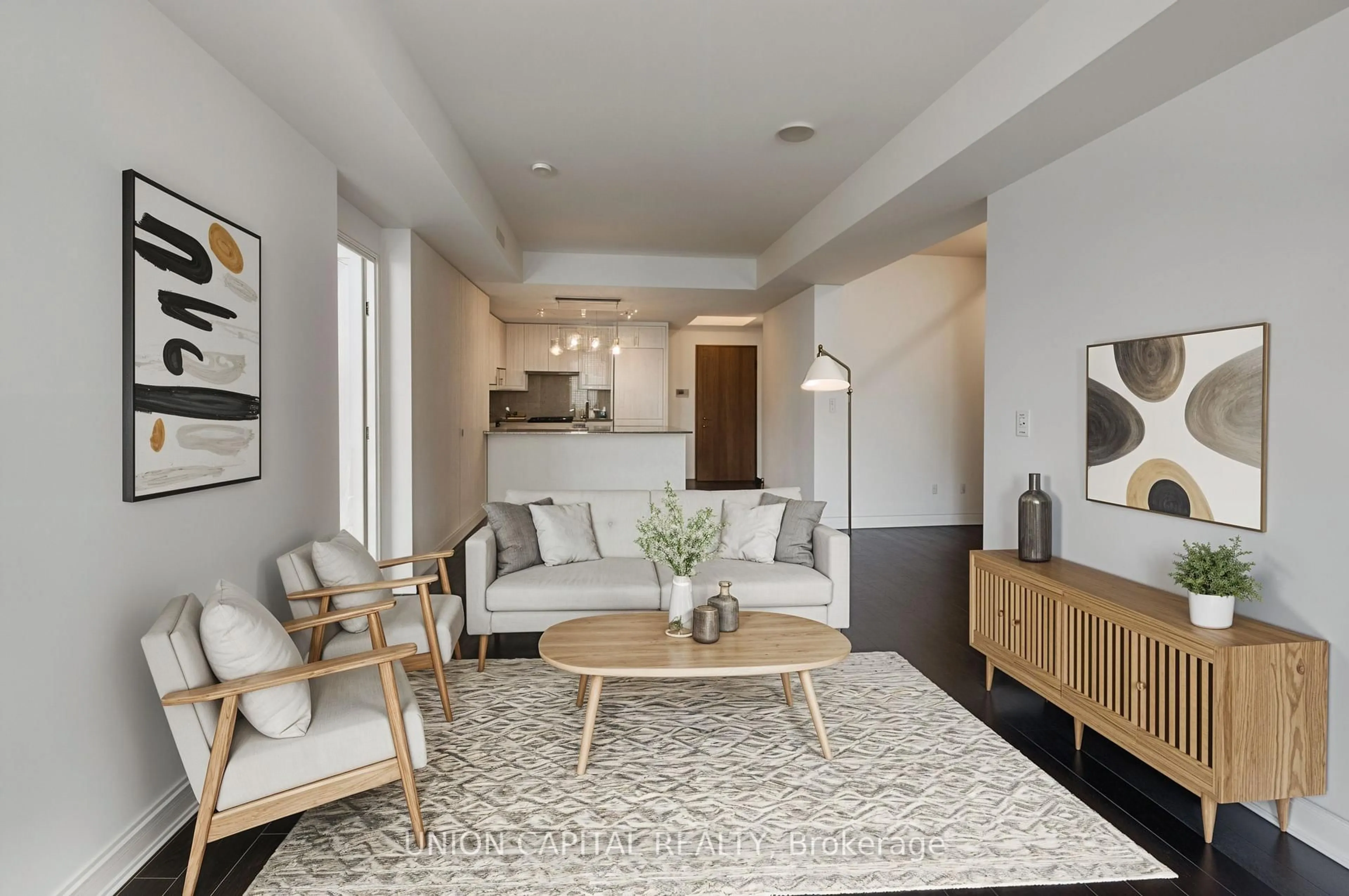 Living room with furniture, unknown for 3500 Lakeshore Rd #525, Oakville Ontario L6L 0B4