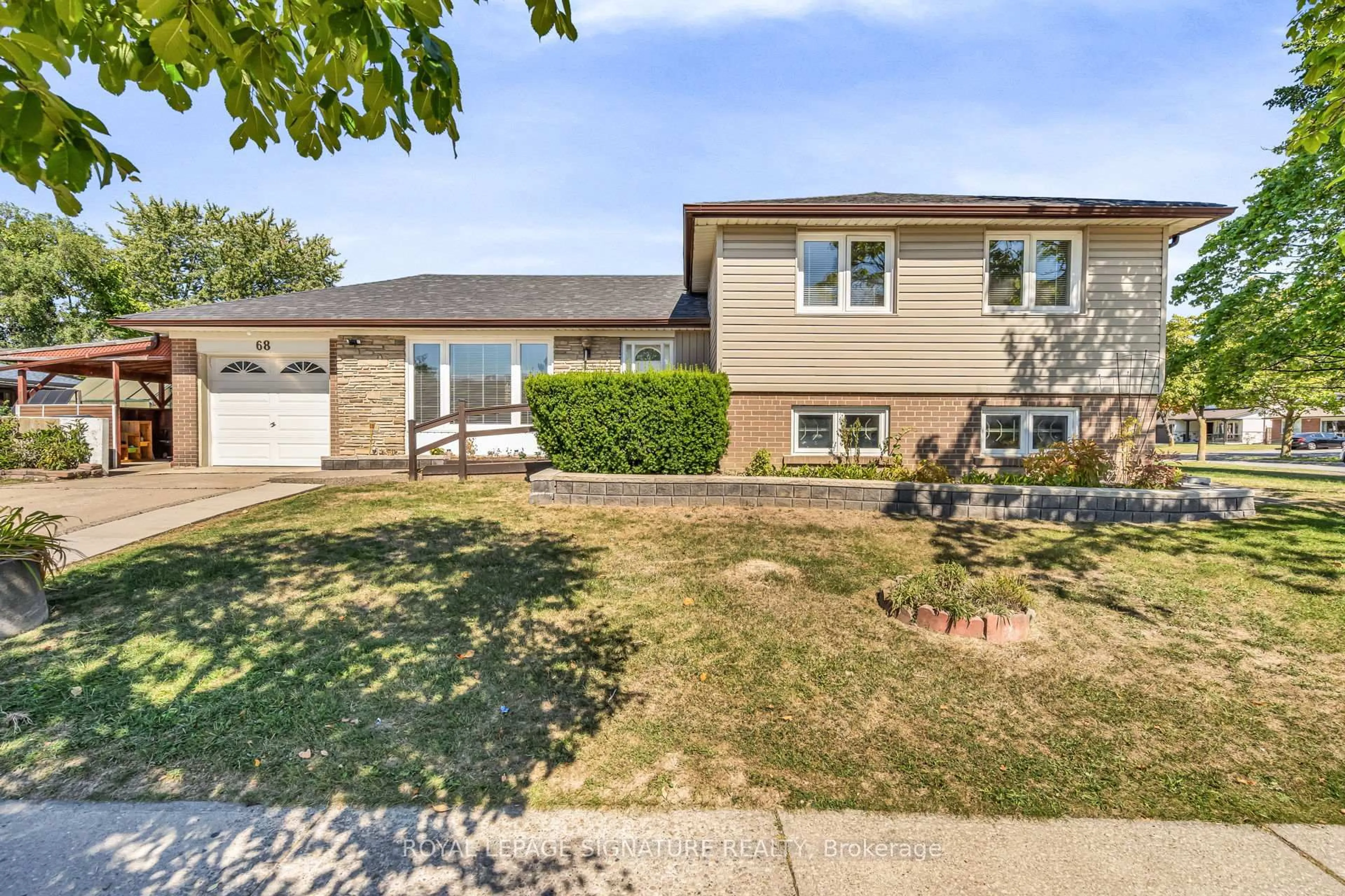 Home with vinyl exterior material, street for 68 Mount Olive Dr, Toronto Ontario M9V 2C8