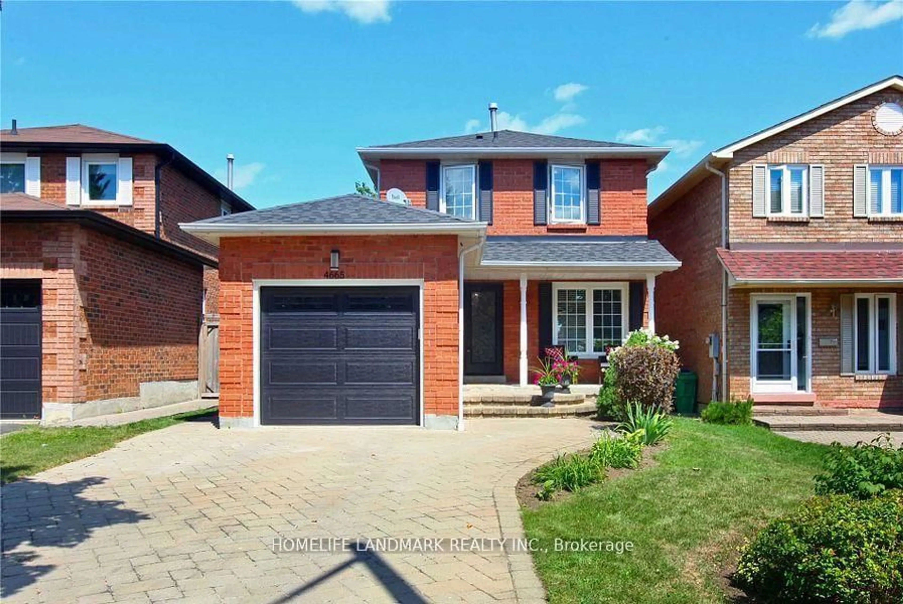 Home with brick exterior material, street for 4665 Pemmican Tr, Mississauga Ontario L4Z 2M4