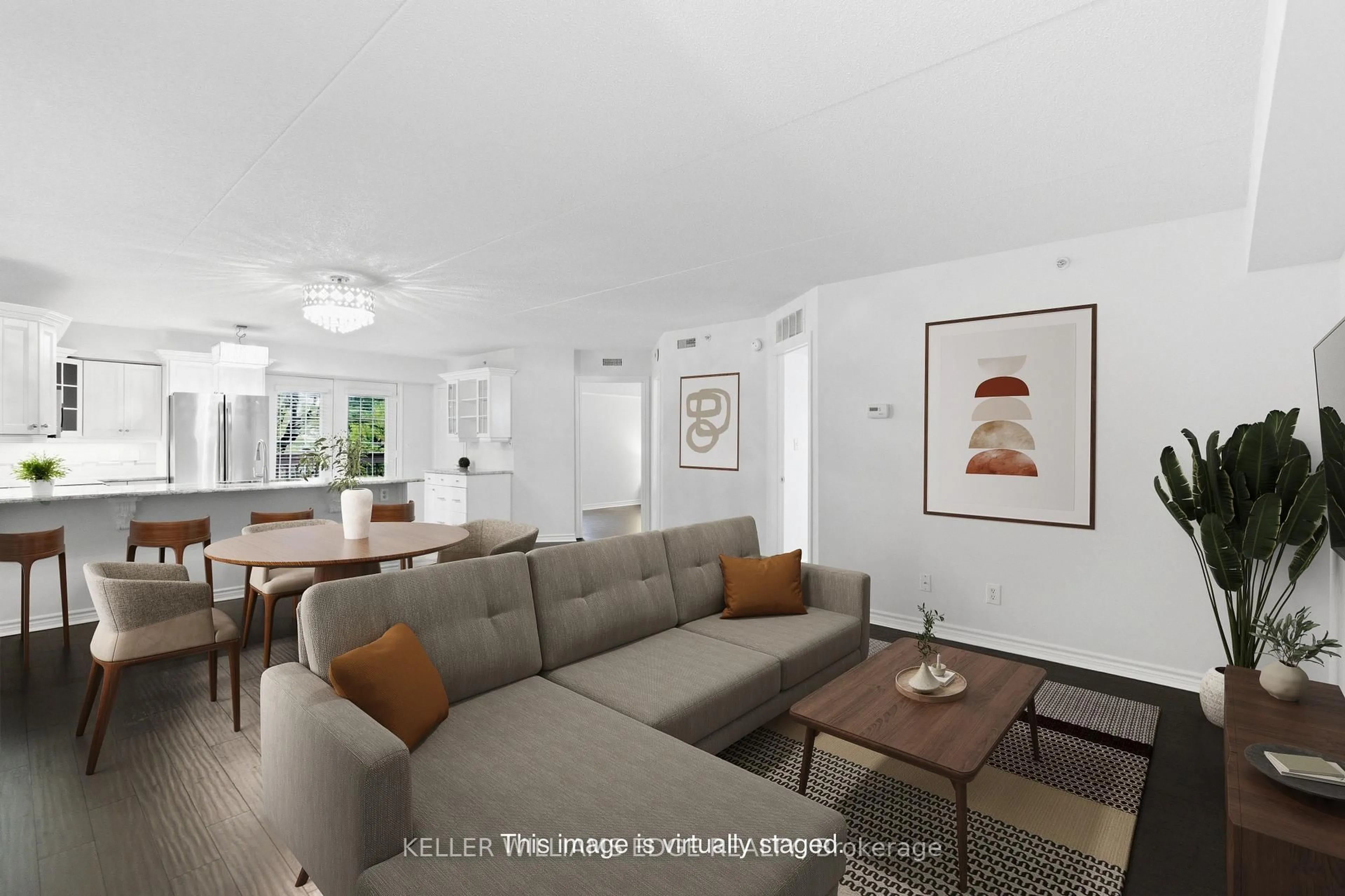 Living room with furniture, unknown for 4013 Kilmer Dr #201, Burlington Ontario L7M 4M3
