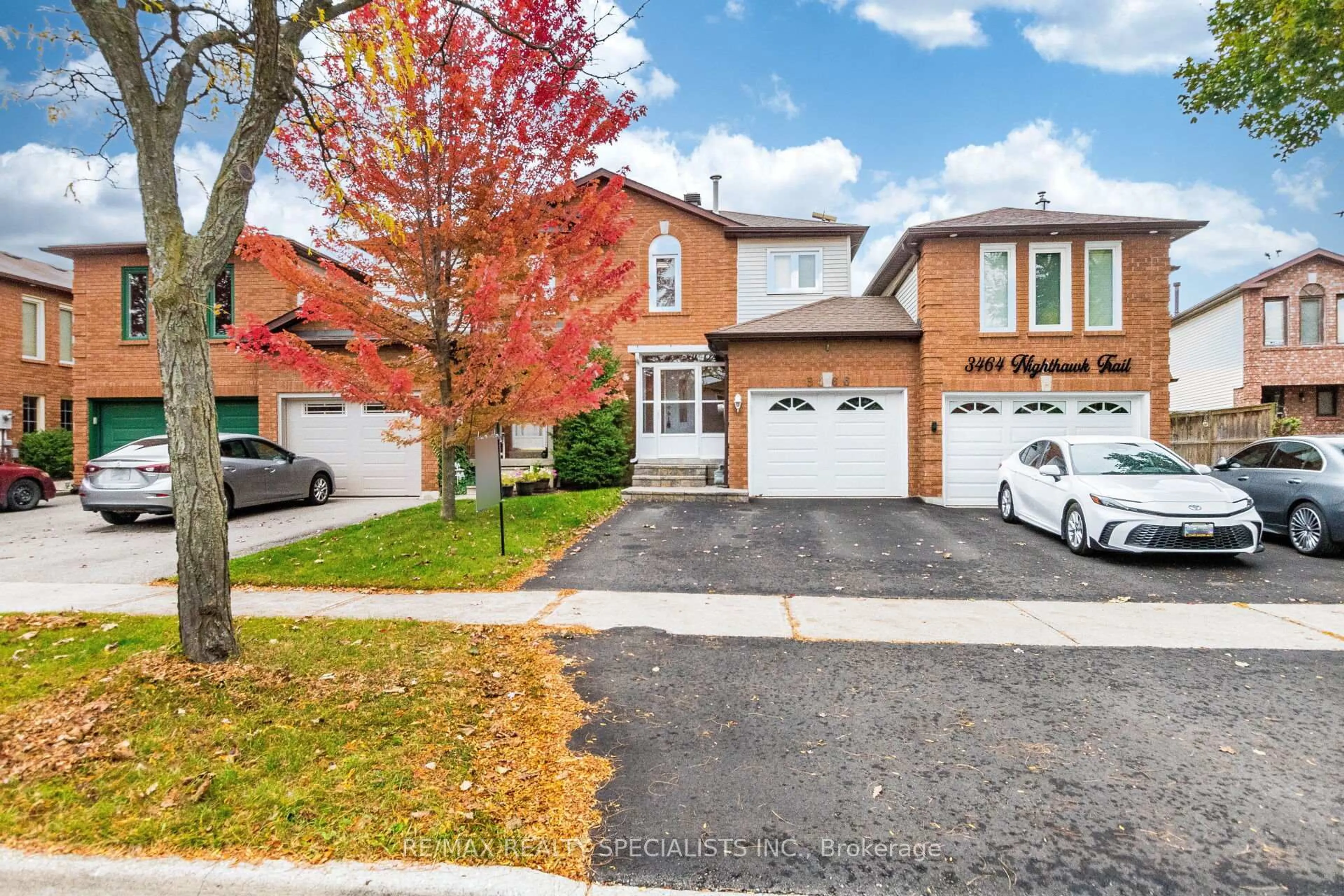 Home with brick exterior material, street for 3466 Nighthawk Tr, Mississauga Ontario L5N 6G3