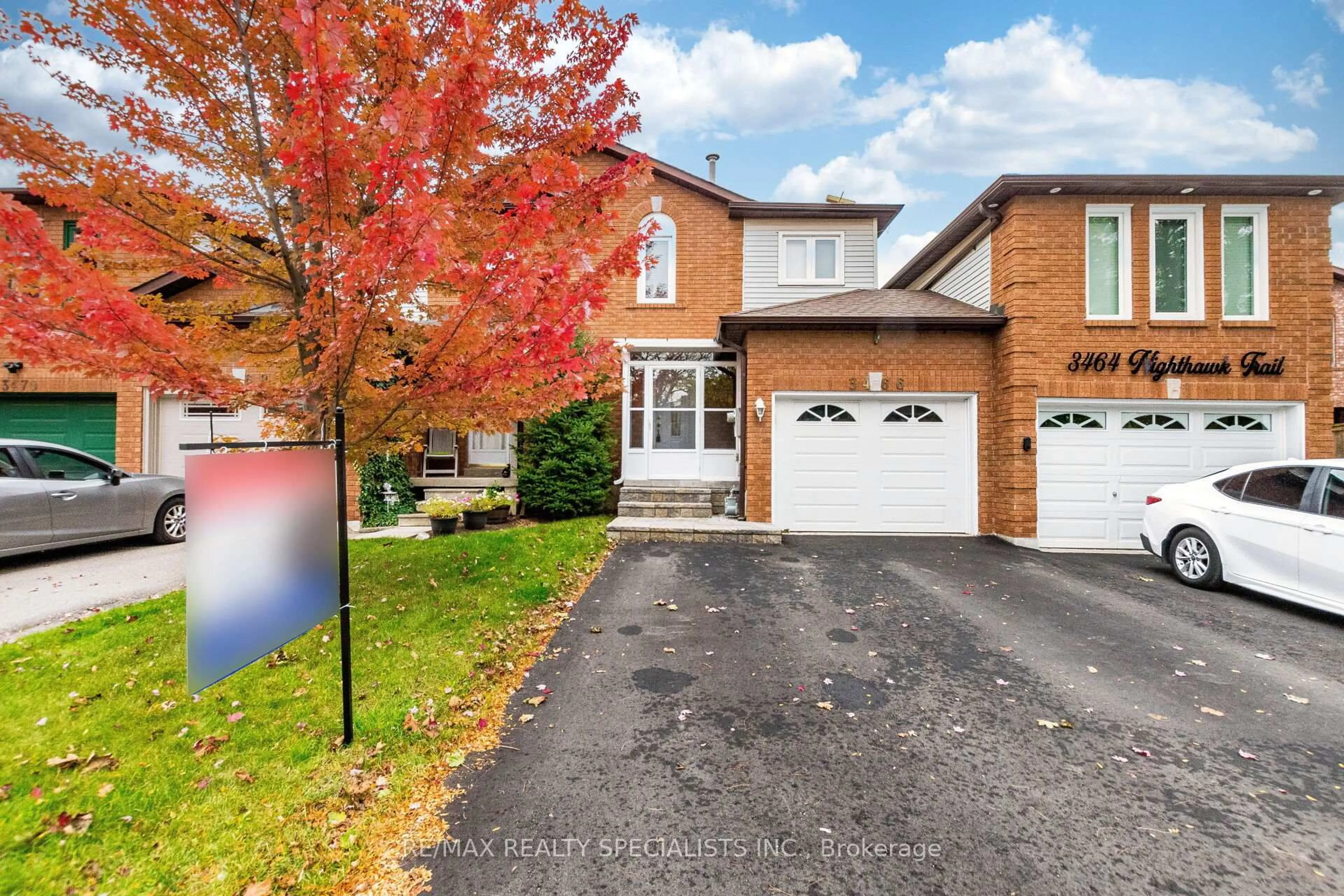 Home with brick exterior material, street for 3466 Nighthawk Tr, Mississauga Ontario L5N 6G3