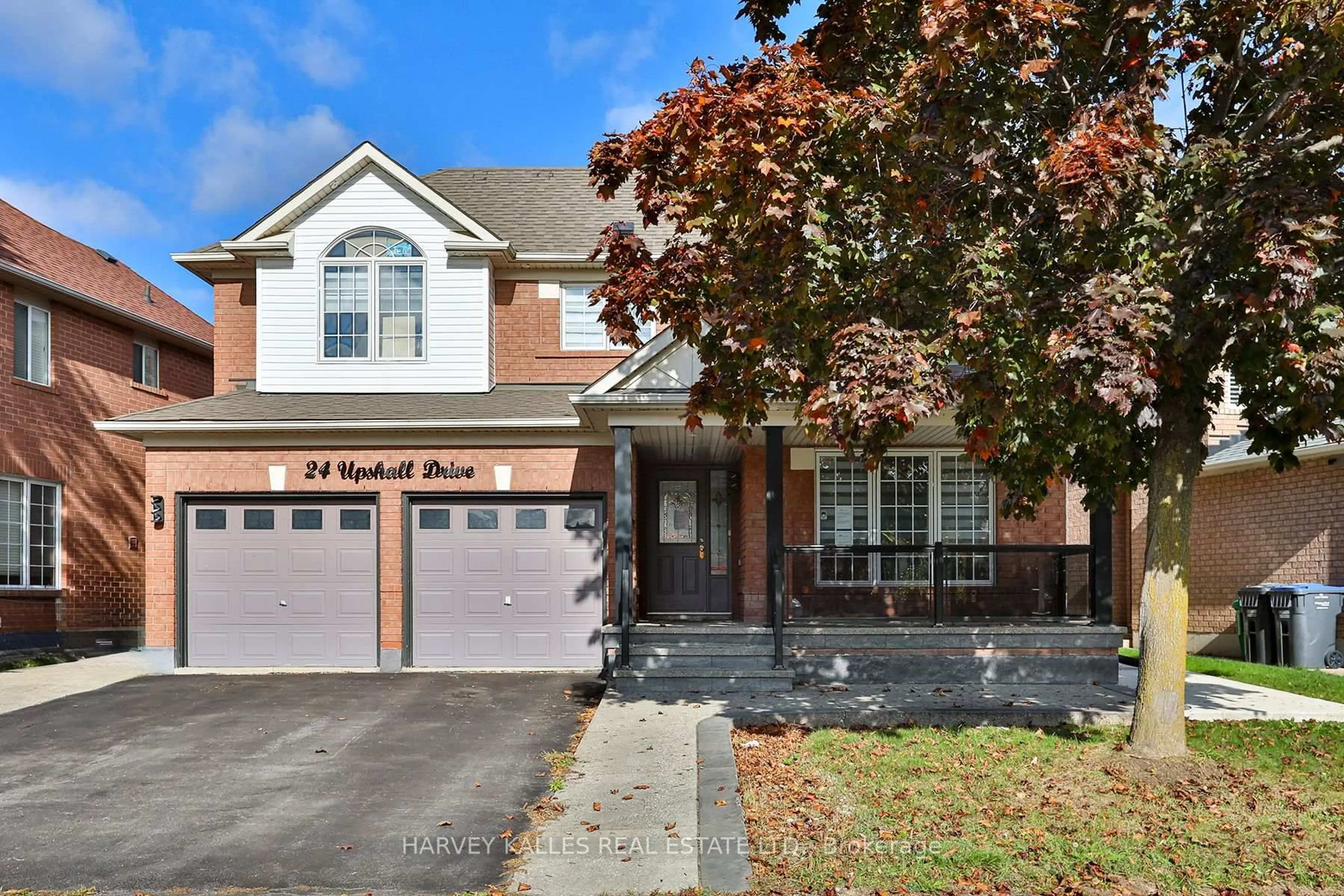 Home with brick exterior material, street for 24 Upshall Dr, Brampton Ontario L6P 1E1