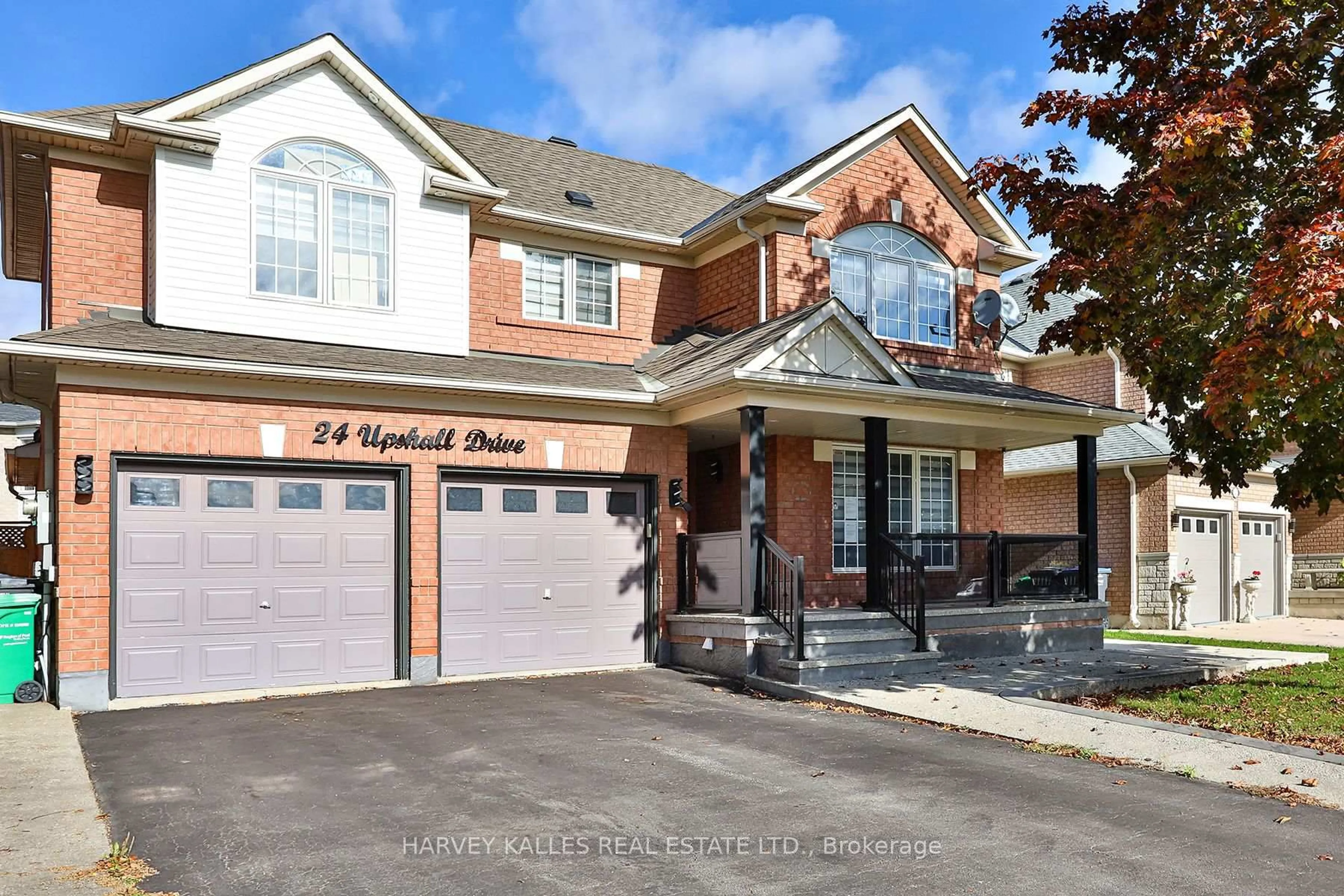 Home with brick exterior material, street for 24 Upshall Dr, Brampton Ontario L6P 1E1