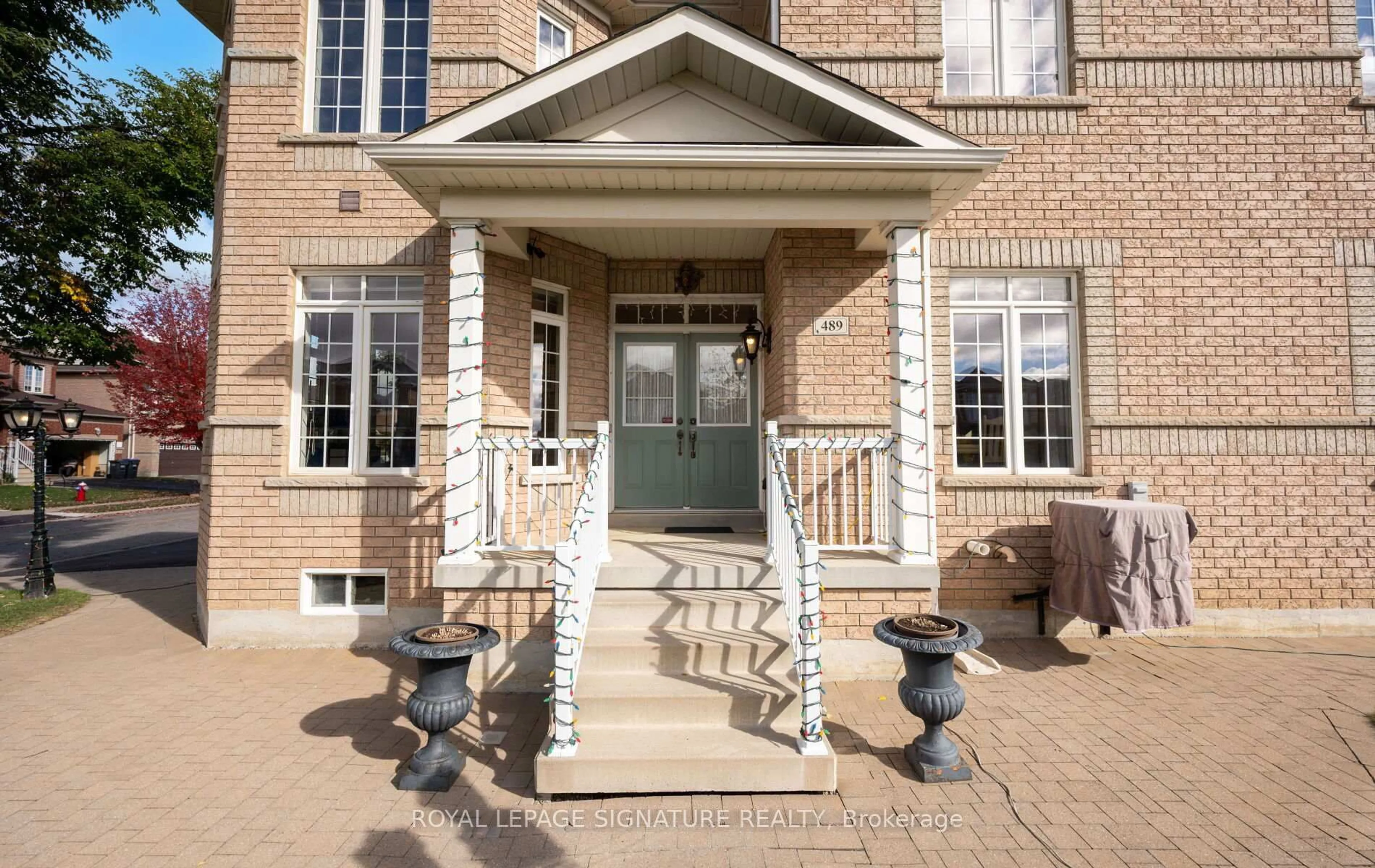 Home with brick exterior material, street for 489 Van Kirk Dr, Brampton Ontario L7A 0M5