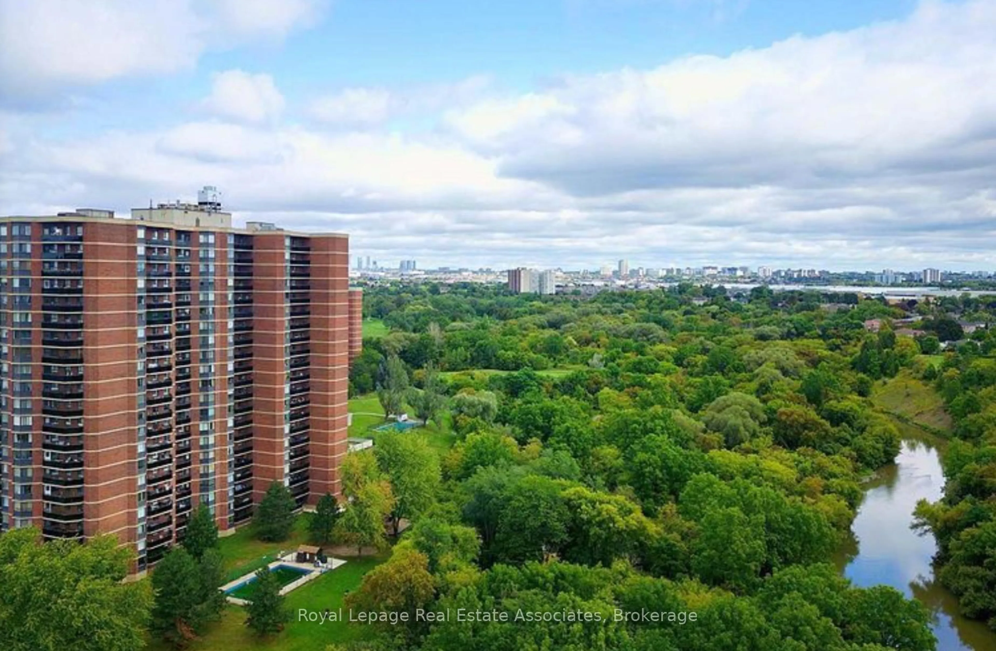 A pic from outside/outdoor area/front of a property/back of a property/a pic from drone, city buildings view from balcony for 234 Albion Rd #1907, Toronto Ontario M9W 6A5