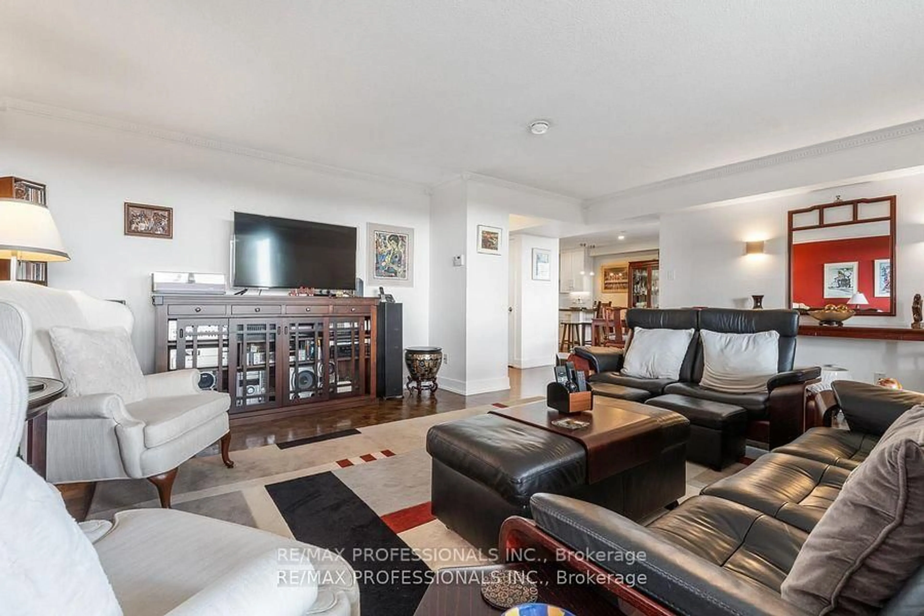 Living room with furniture, unknown for 296 Mill Rd #E5, Toronto Ontario M9C 4X8
