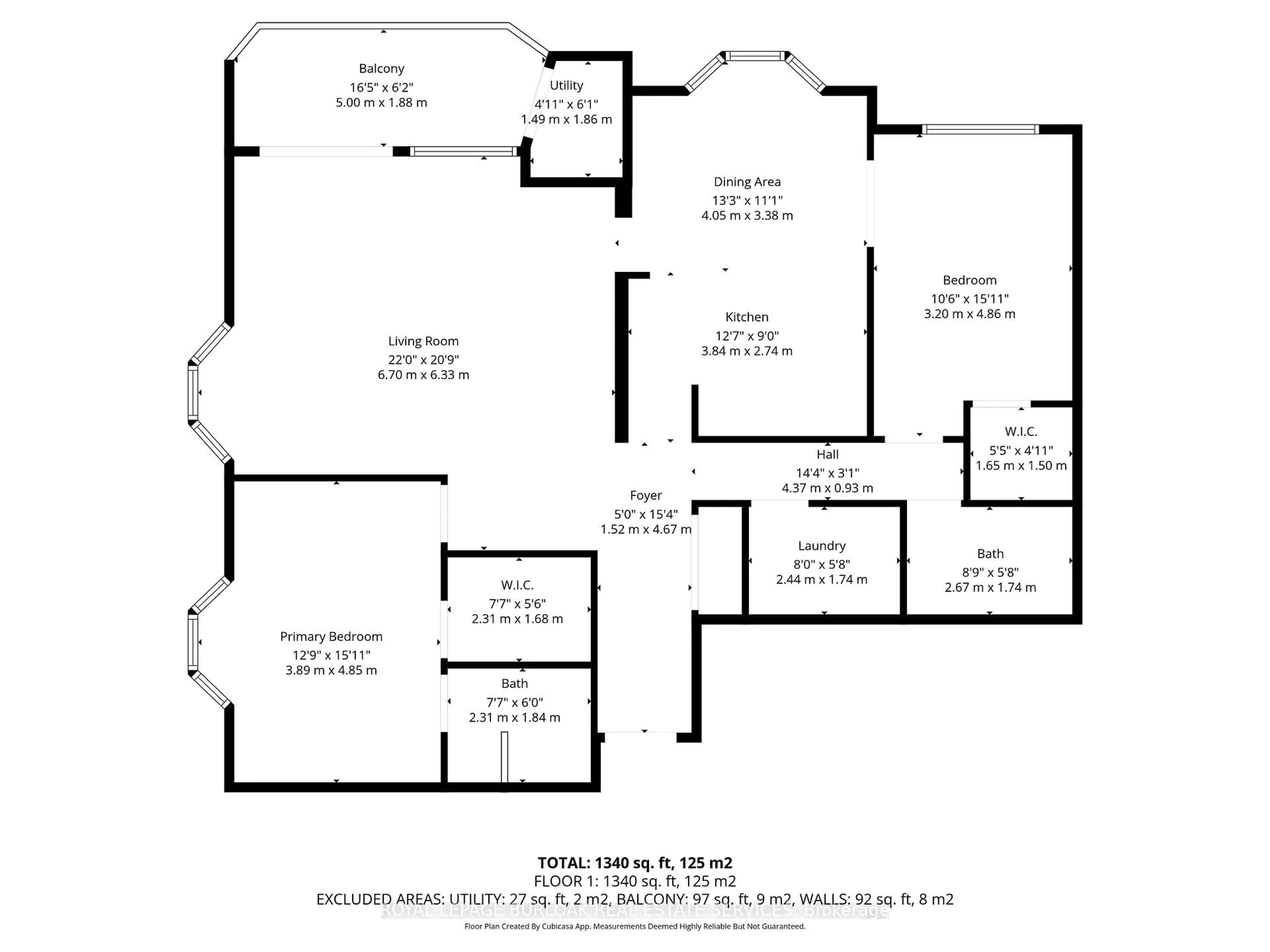 Floor plan for 1272 Ontario St #204, Burlington Ontario L7S 2L8