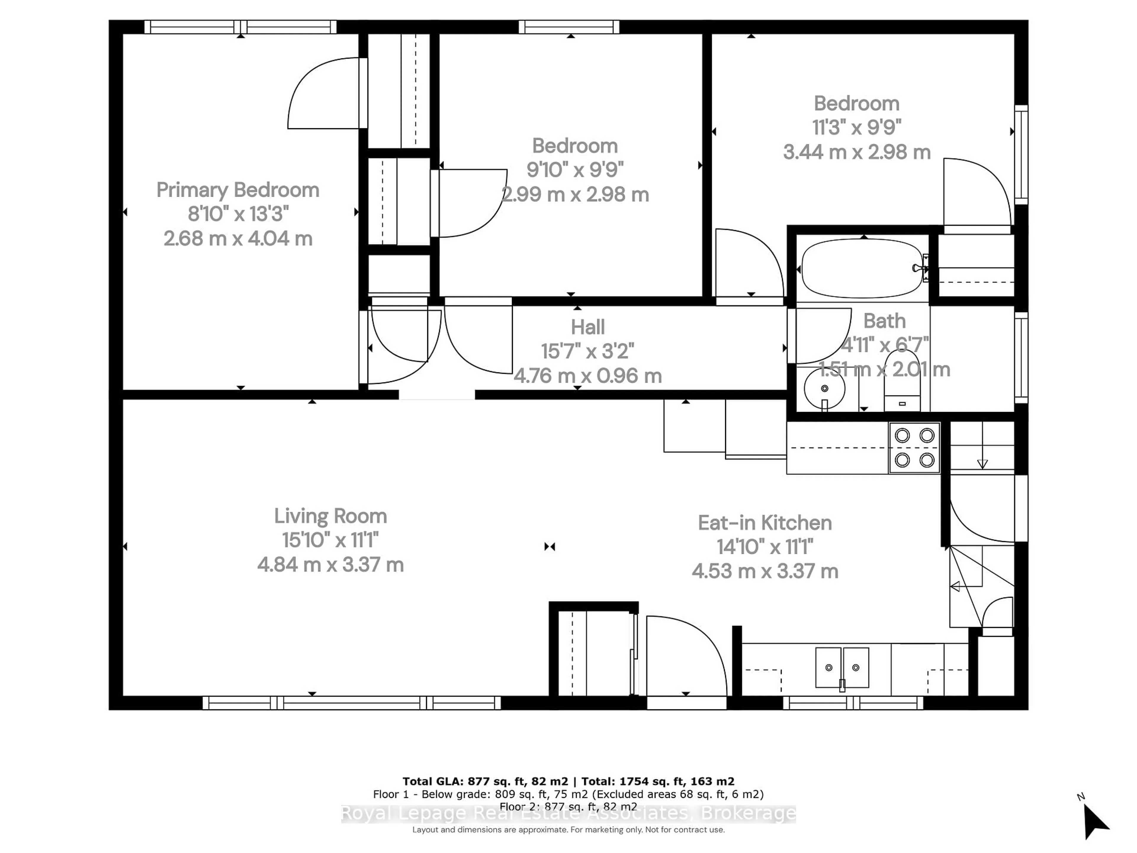 Floor plan for 107 Court St, Milton Ontario L9T 2S4