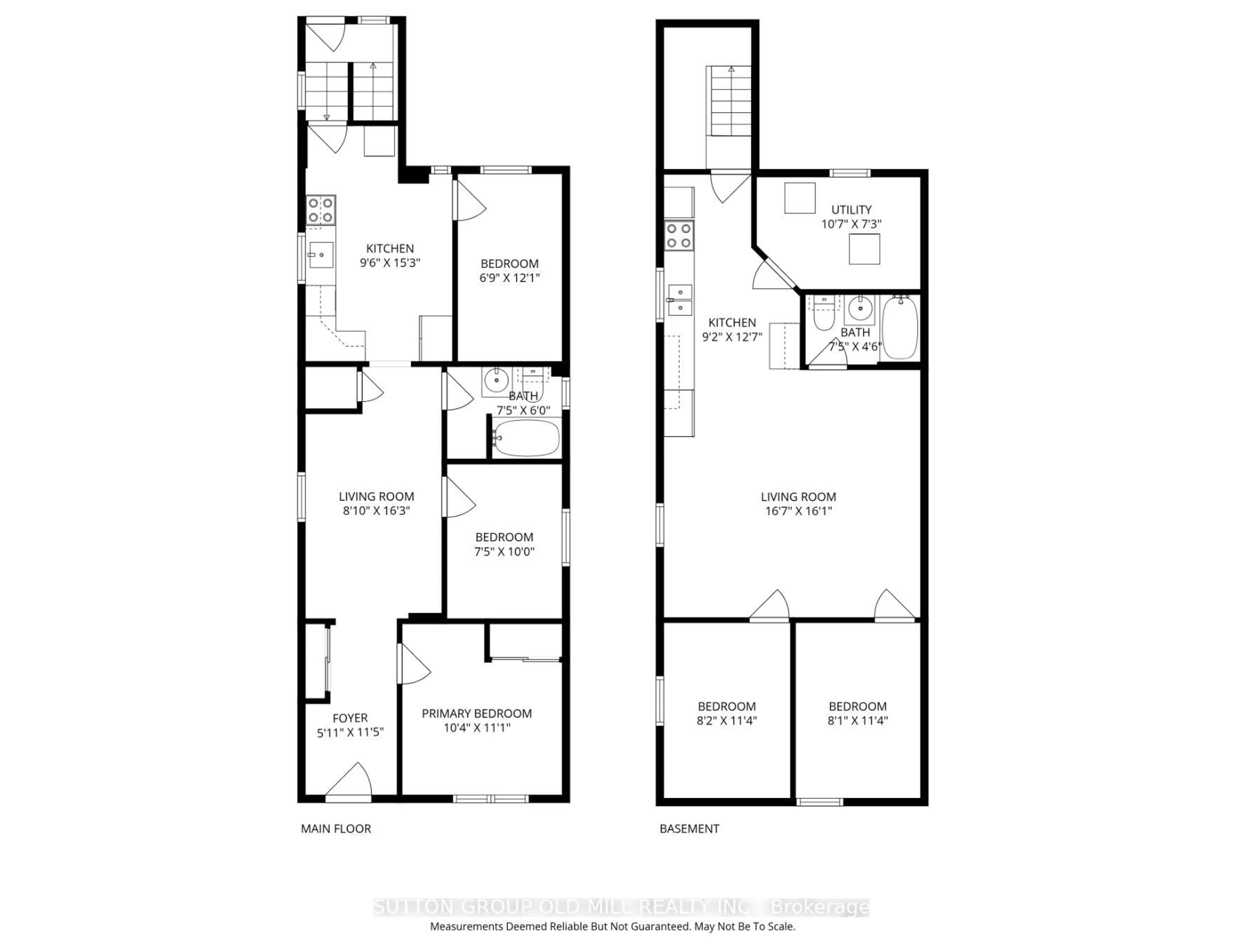 Floor plan for 32 Florence Cres, Toronto Ontario M6N 4E4