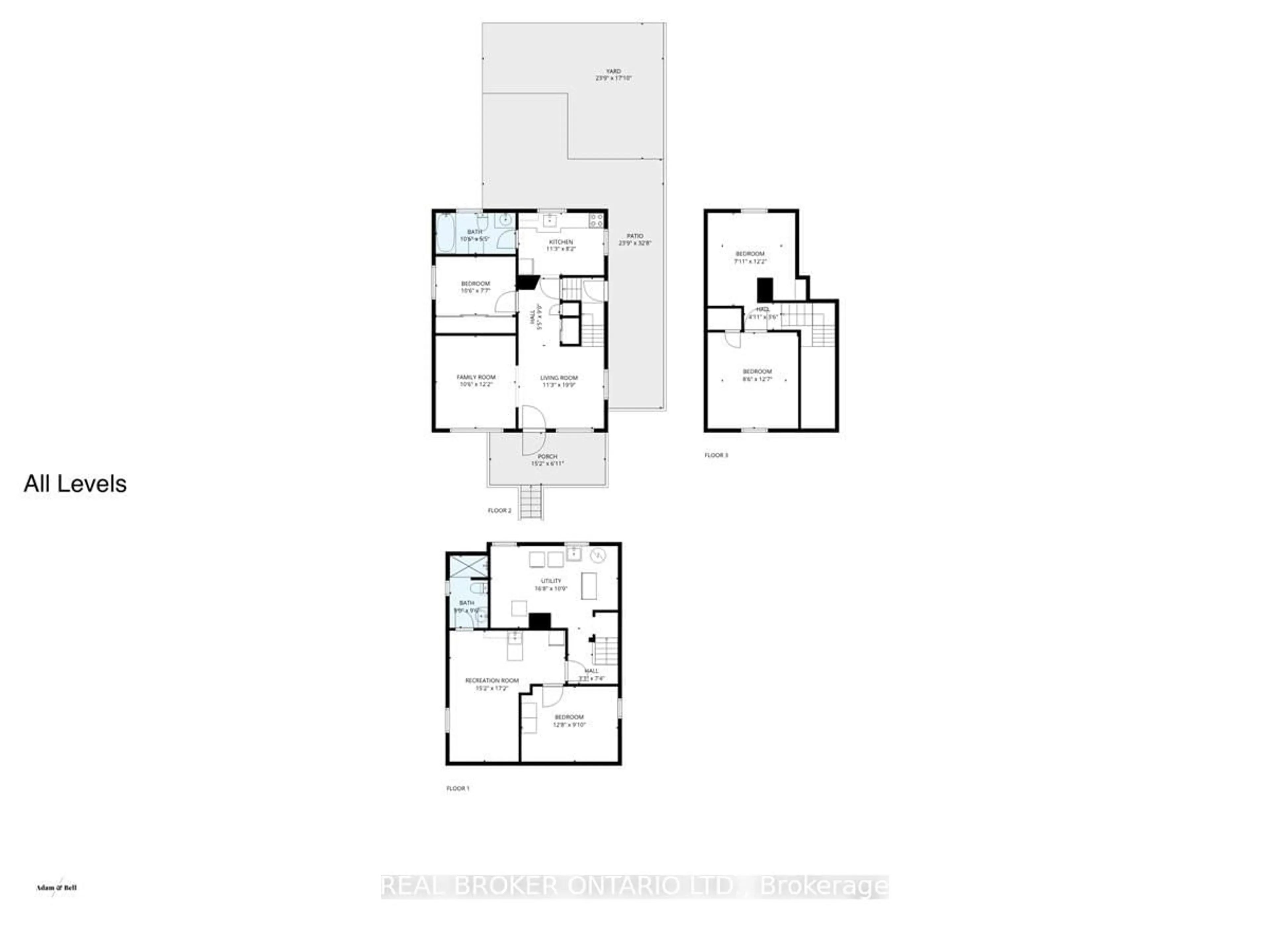 Floor plan for 1097 Enola Ave, Mississauga Ontario L5G 4B1