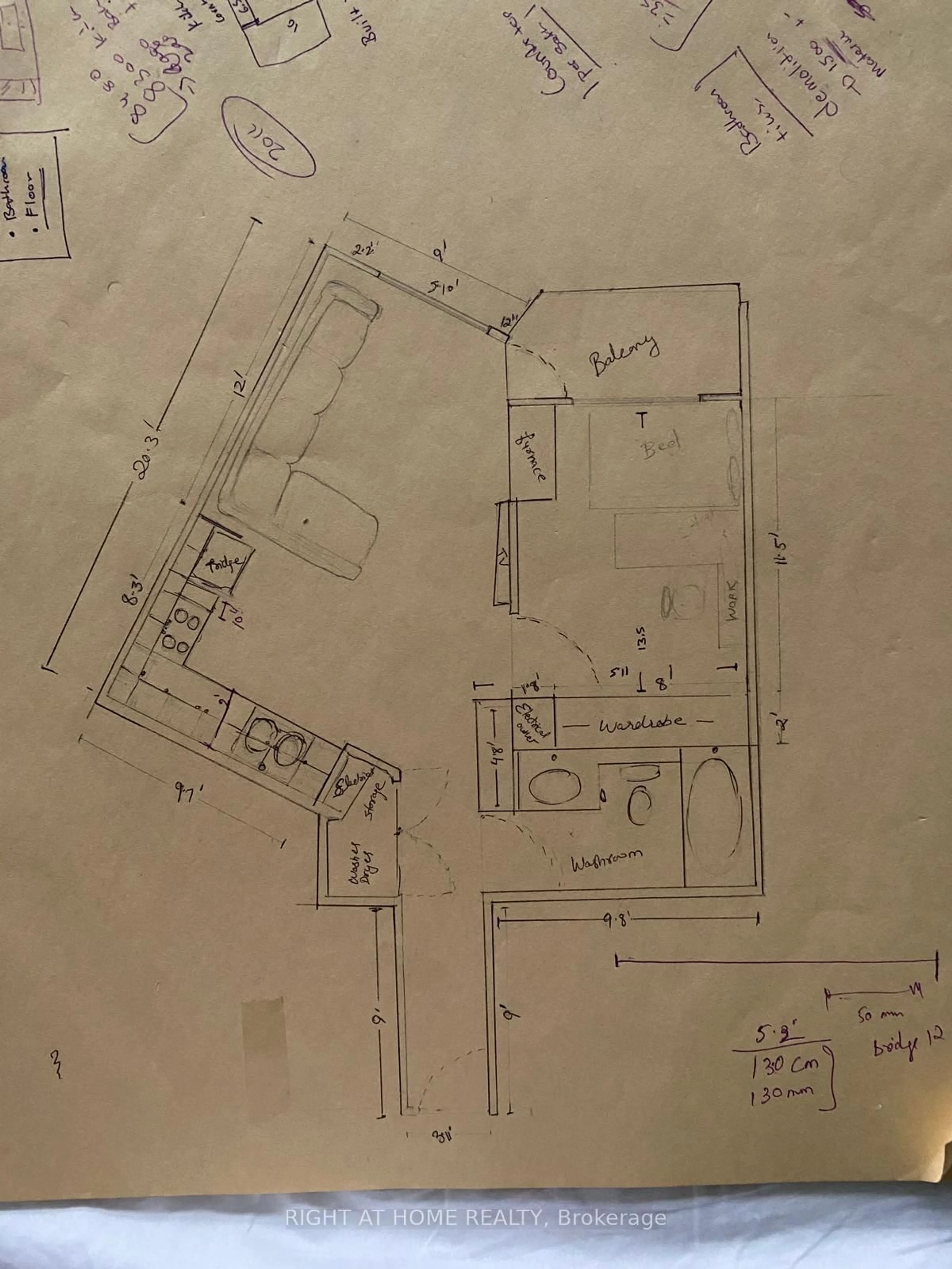 Floor plan for 710 Humberwood Blvd #2709, Toronto Ontario M9W 7J5