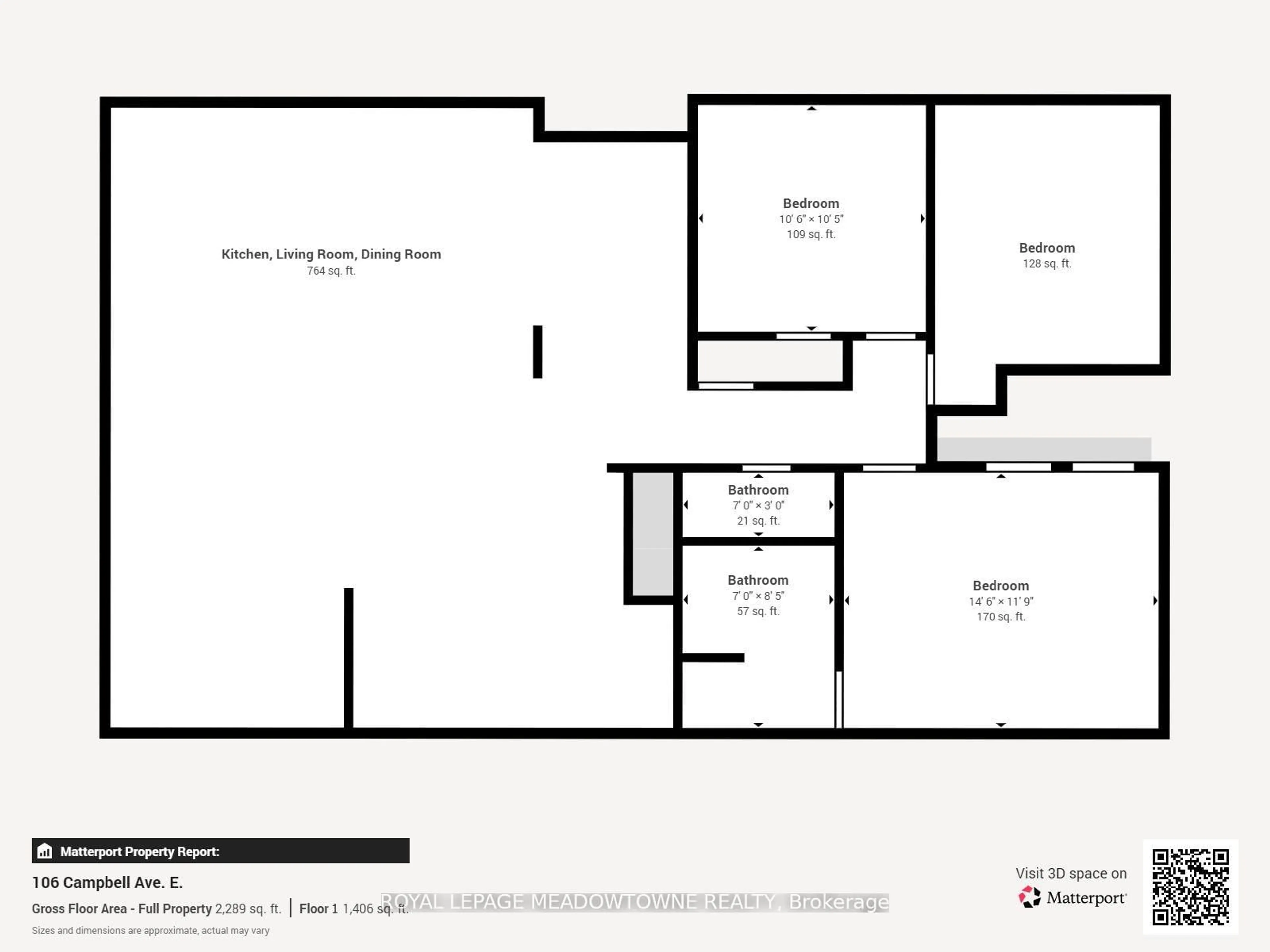 Floor plan for 106 Campbell Ave, Milton Ontario L0P 1B0