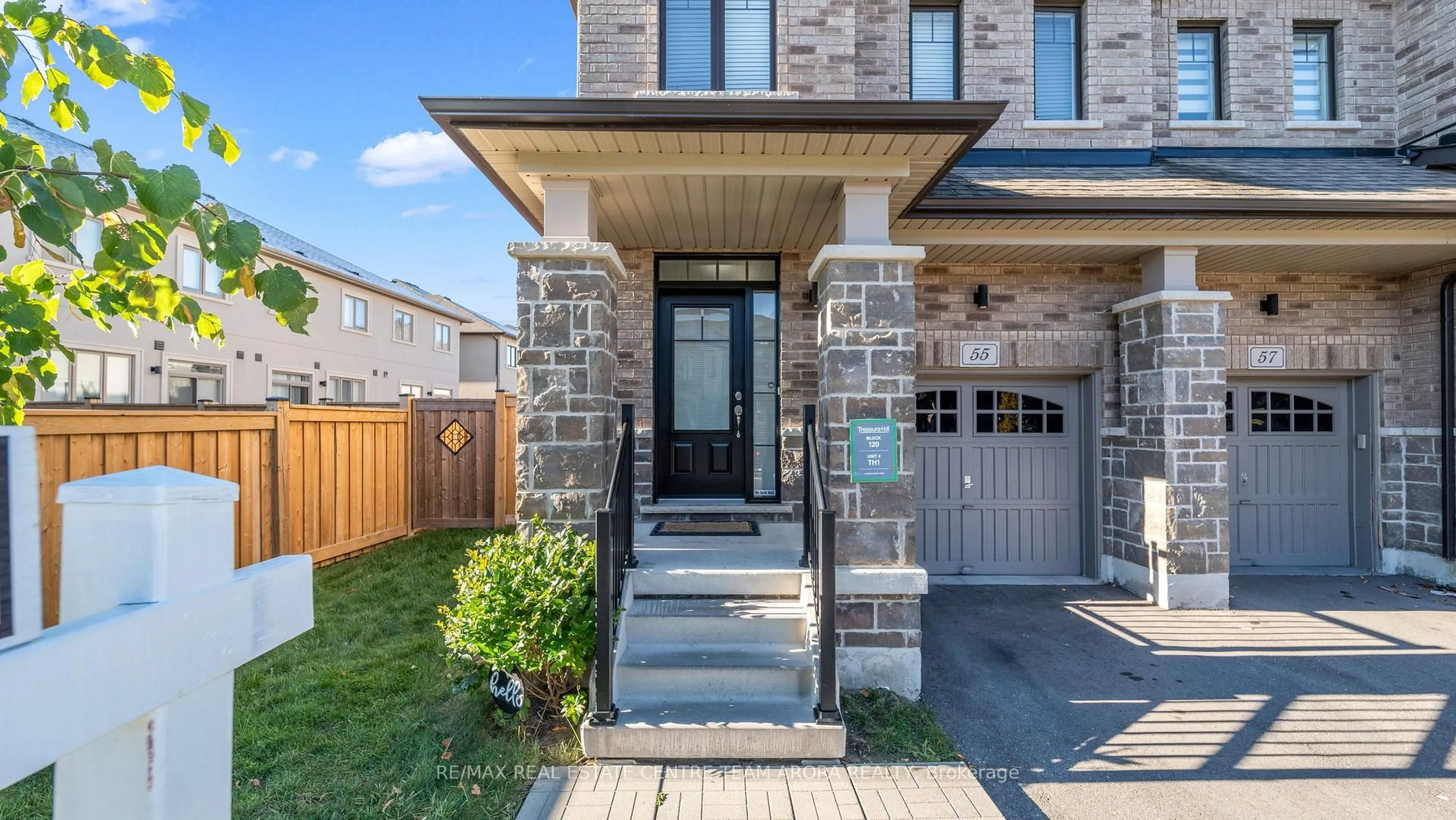 Home with brick exterior material, street for 55 Doris Pawley Cres, Caledon Ontario L7C 4E7