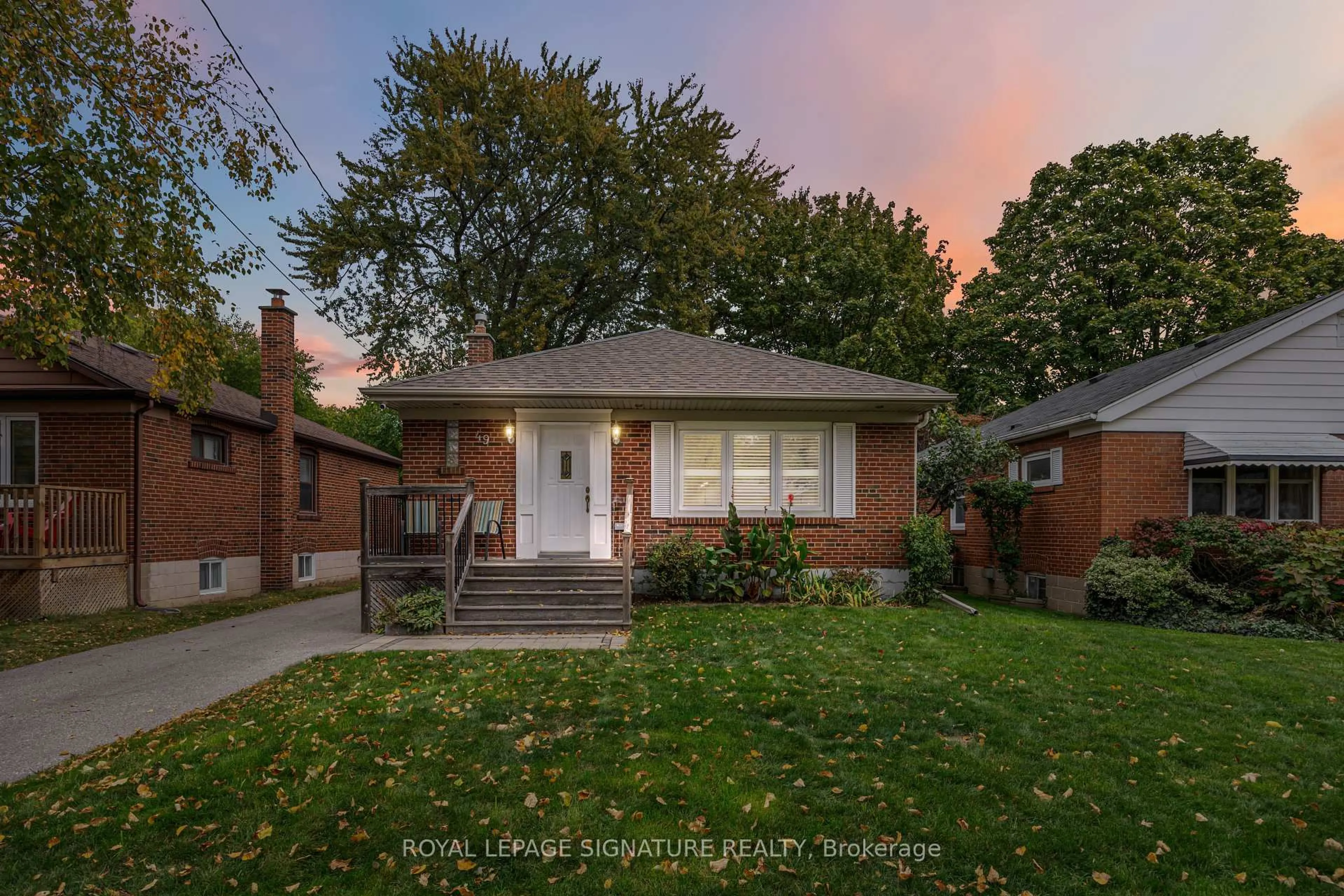 Home with brick exterior material, street for 49 Westhead Rd, Toronto Ontario M8W 4S2
