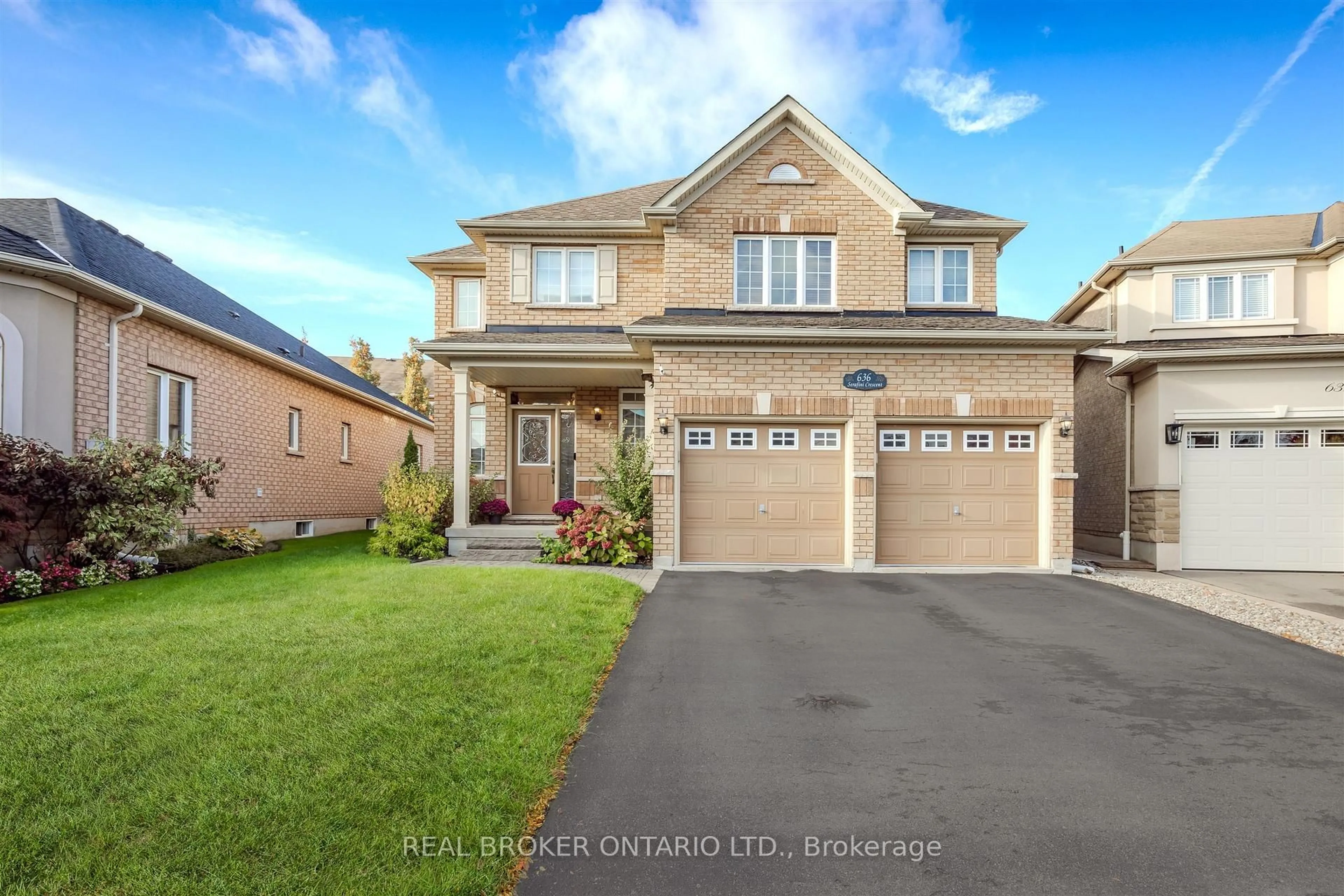 Home with brick exterior material, street for 636 Serafini Cres, Milton Ontario L9T 7P1