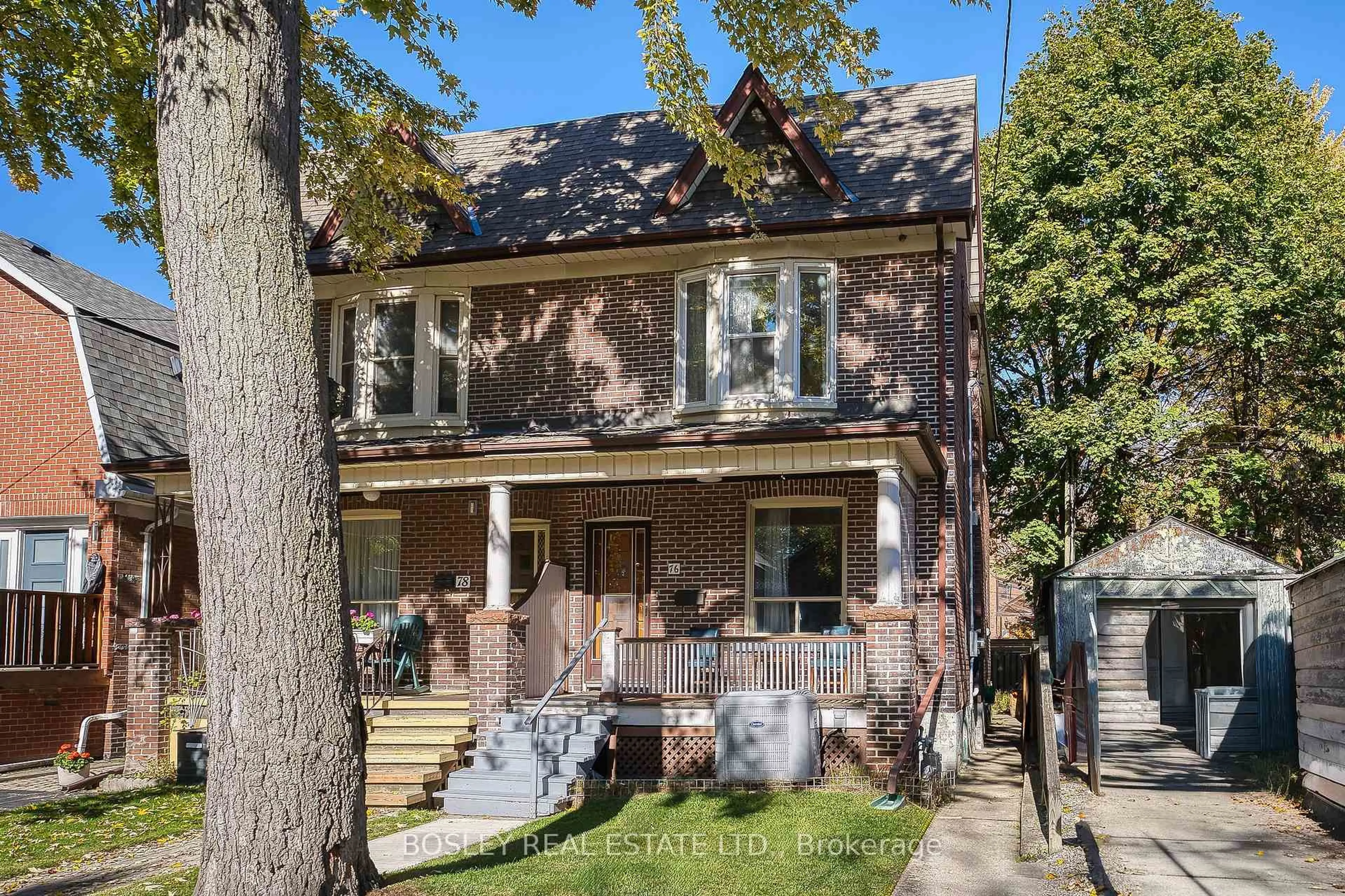 Home with brick exterior material, street for 76 Pearson Ave, Toronto Ontario M6R 1G5