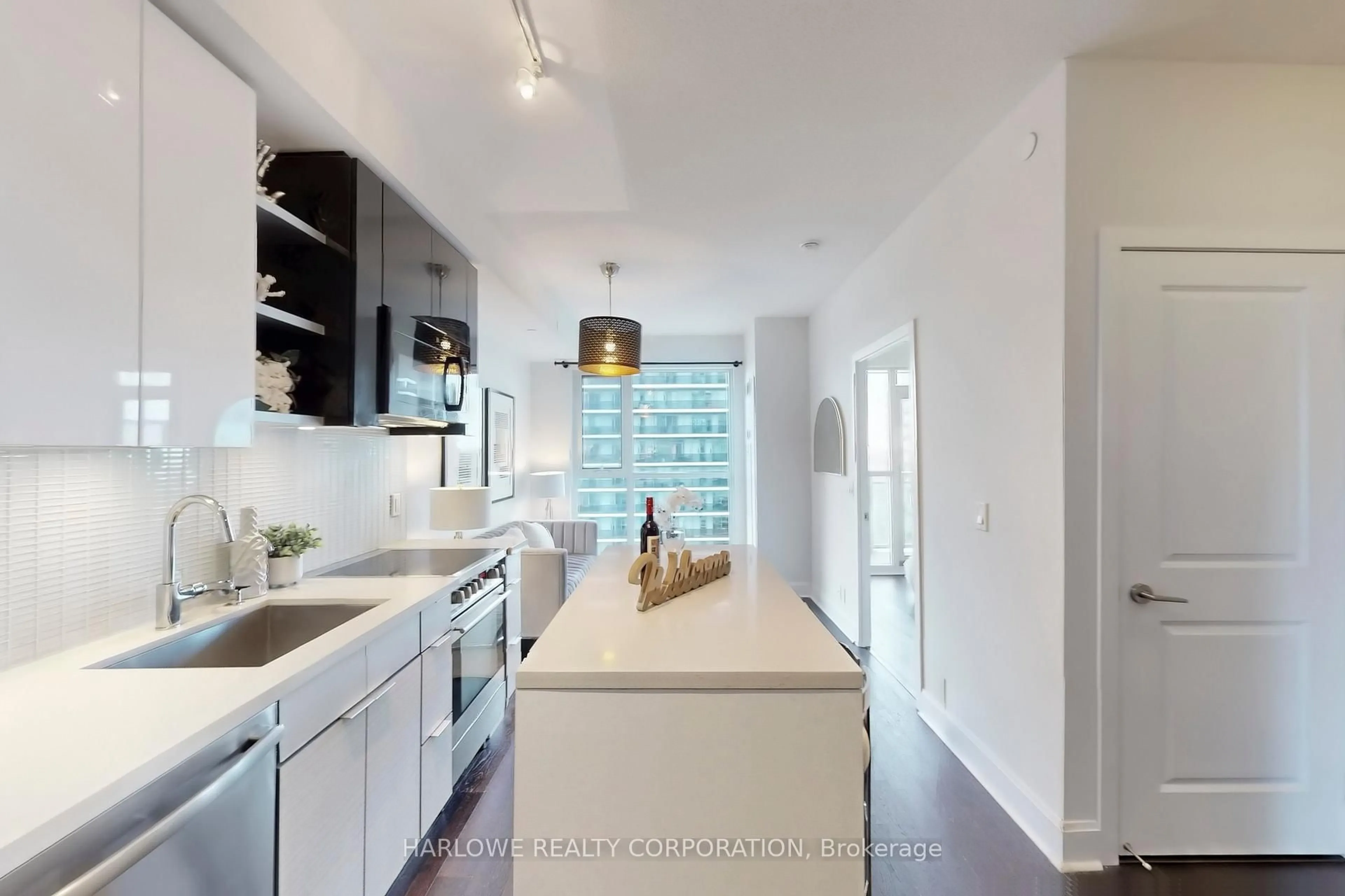 Contemporary kitchen, ceramic/tile floor for 33 Shore Breeze Dr #2006, Toronto Ontario M8V 1A1